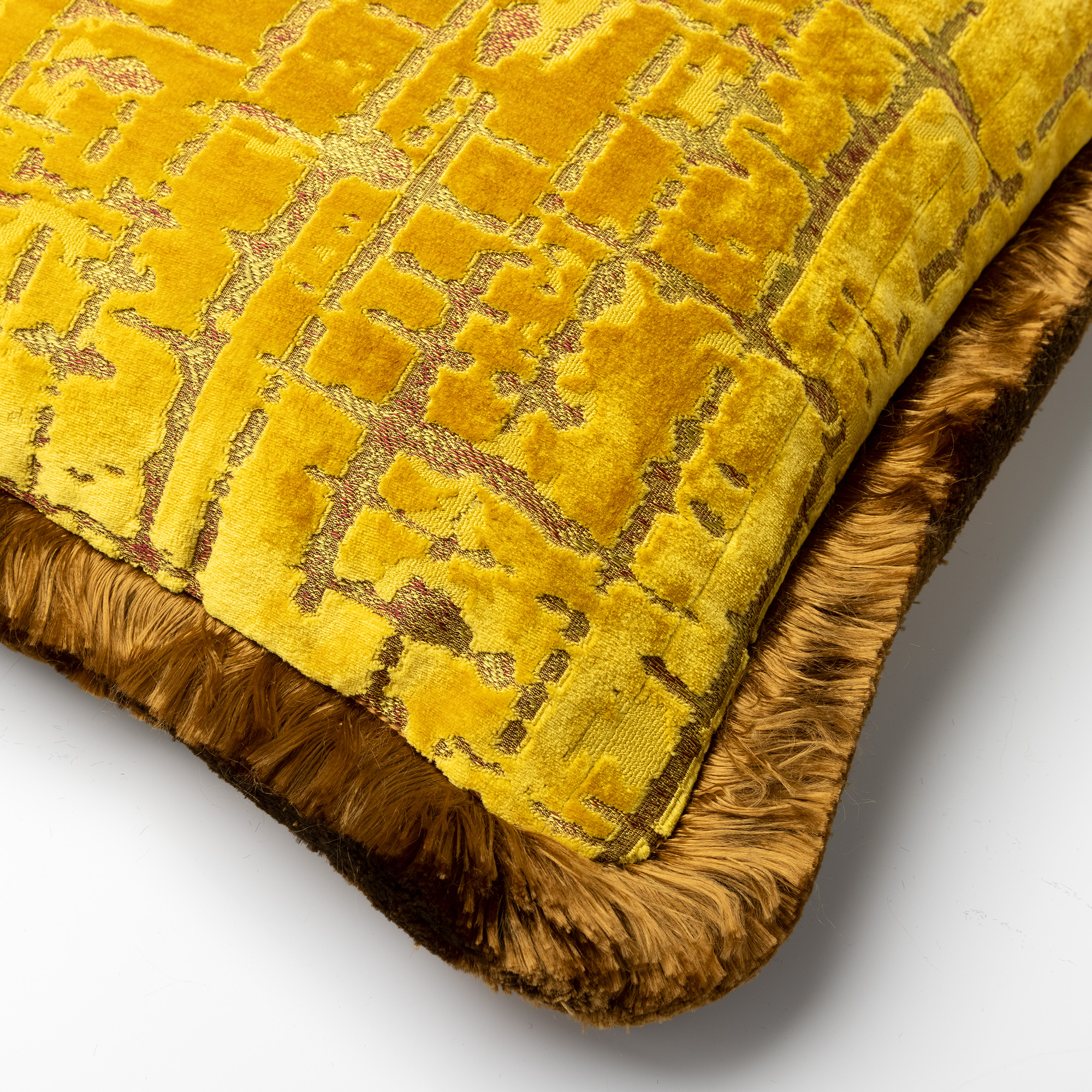 POSEIDON | Coussin | 45x45 cm Golden Glow | Jaune | Hoii | Avec un rembourrage luxueux