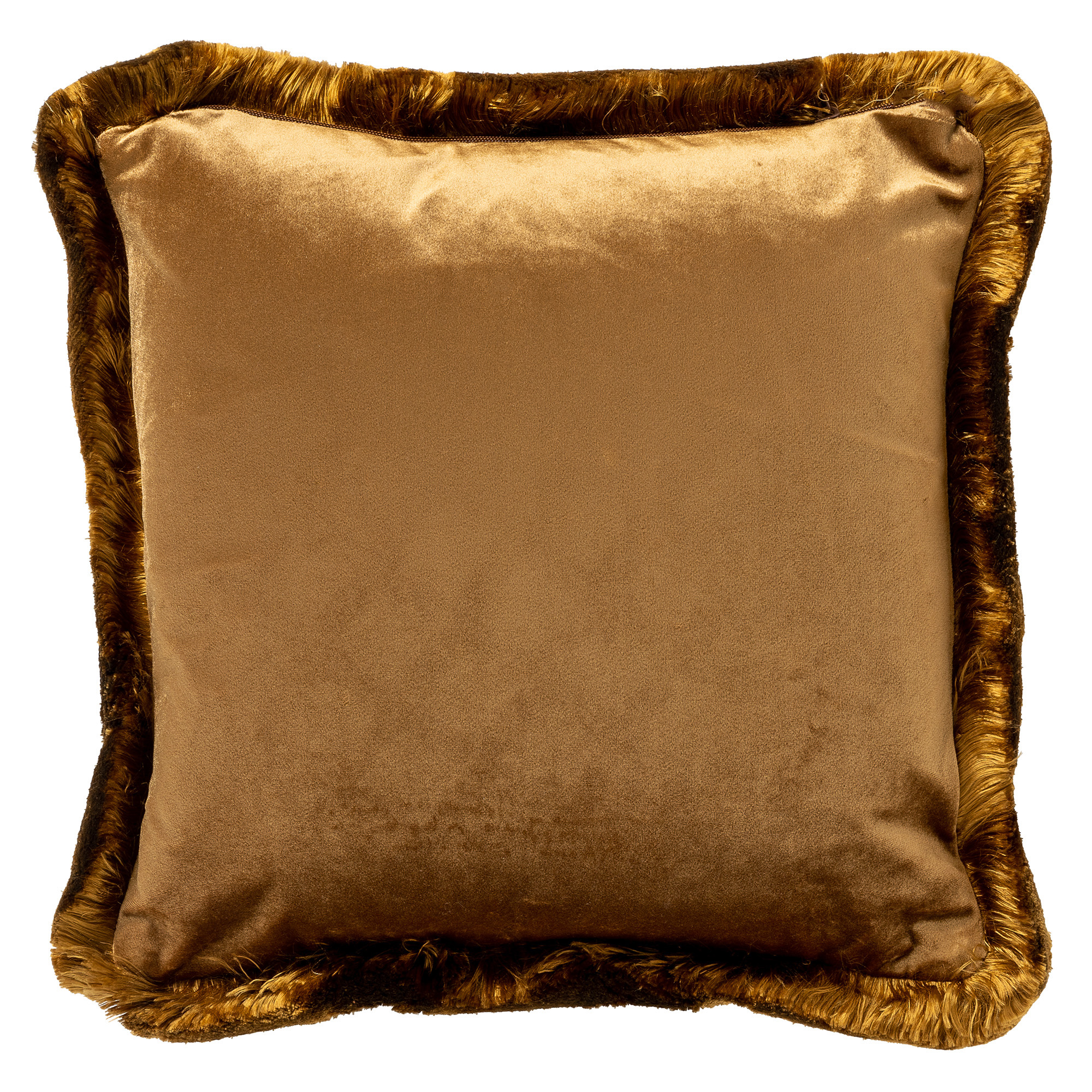 VALENTINA | Cushion | 45x45 cm Tobacco Brown | Brown | Velvet | Hoii |with GRS feather filling