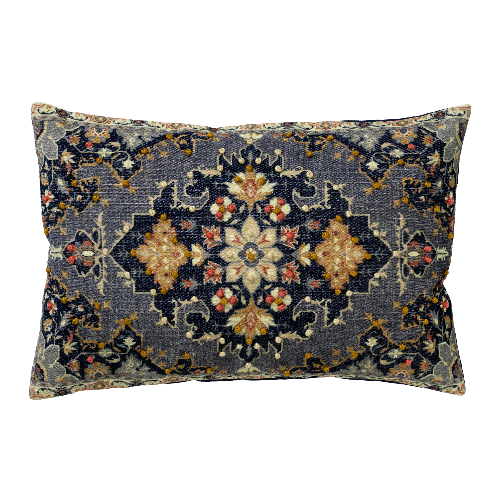 PERRINE | Cushion | 40x60 cm Insignia Blue | Blue | Hoii | With luxury inner cushion