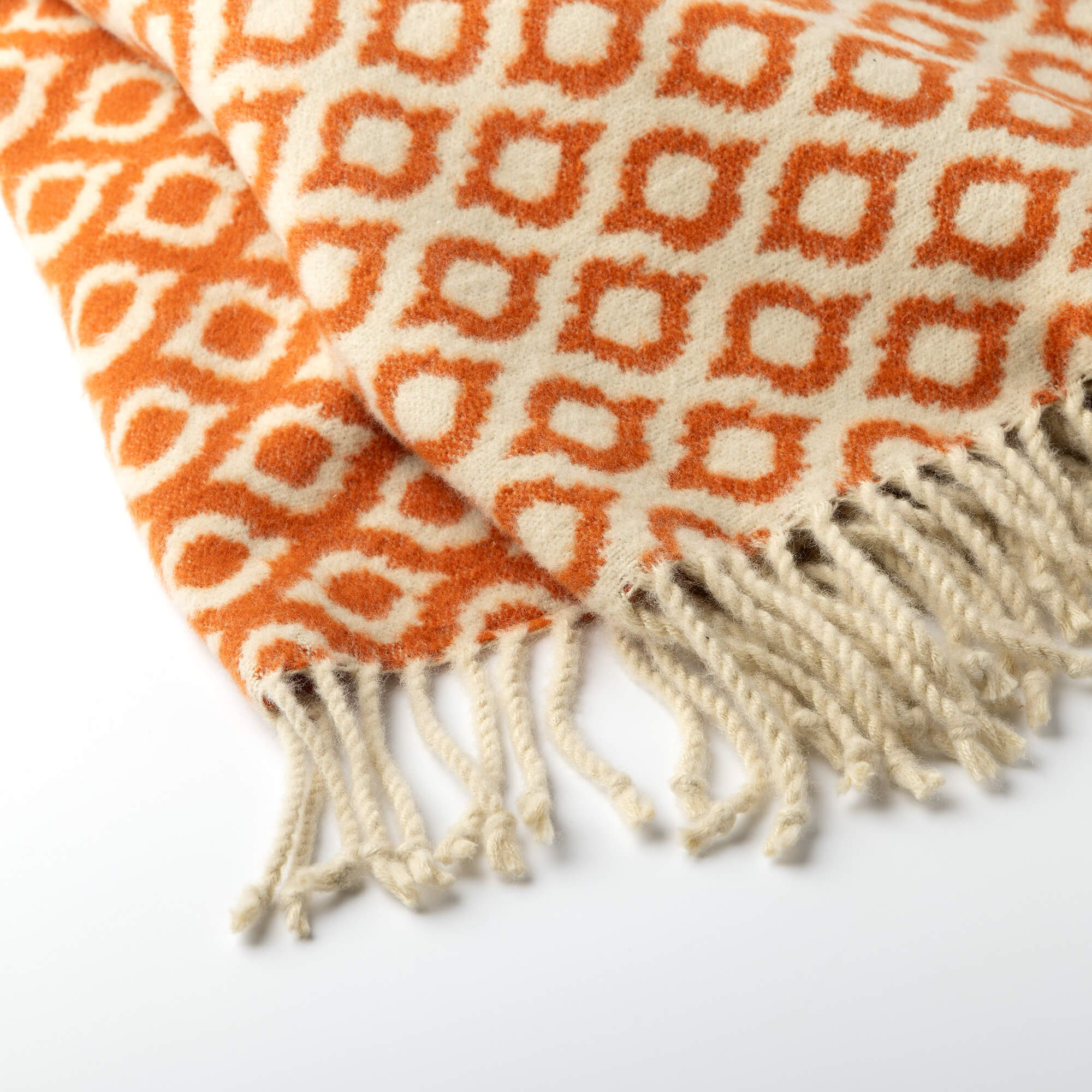 ISABELLA |  Plaid | 150x200 cm Potters Clay | Orange | Uni | Hoii | 60% Cotton 40% Acryl