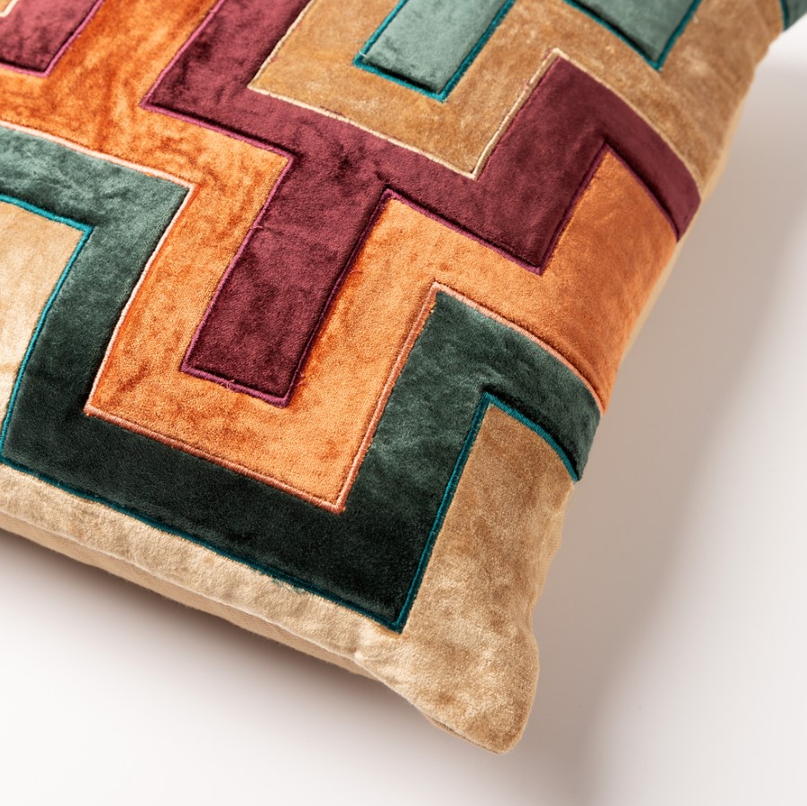 BELLONA | Dekokissen | 45x45 cm Semolina | Beige | Samt | Hoii 