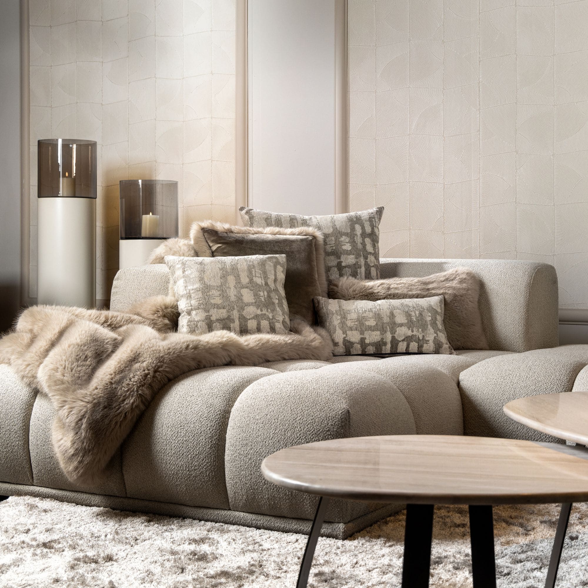 JULIETTE | plaid 140x180 cm | White Pepper | beige | Hoii