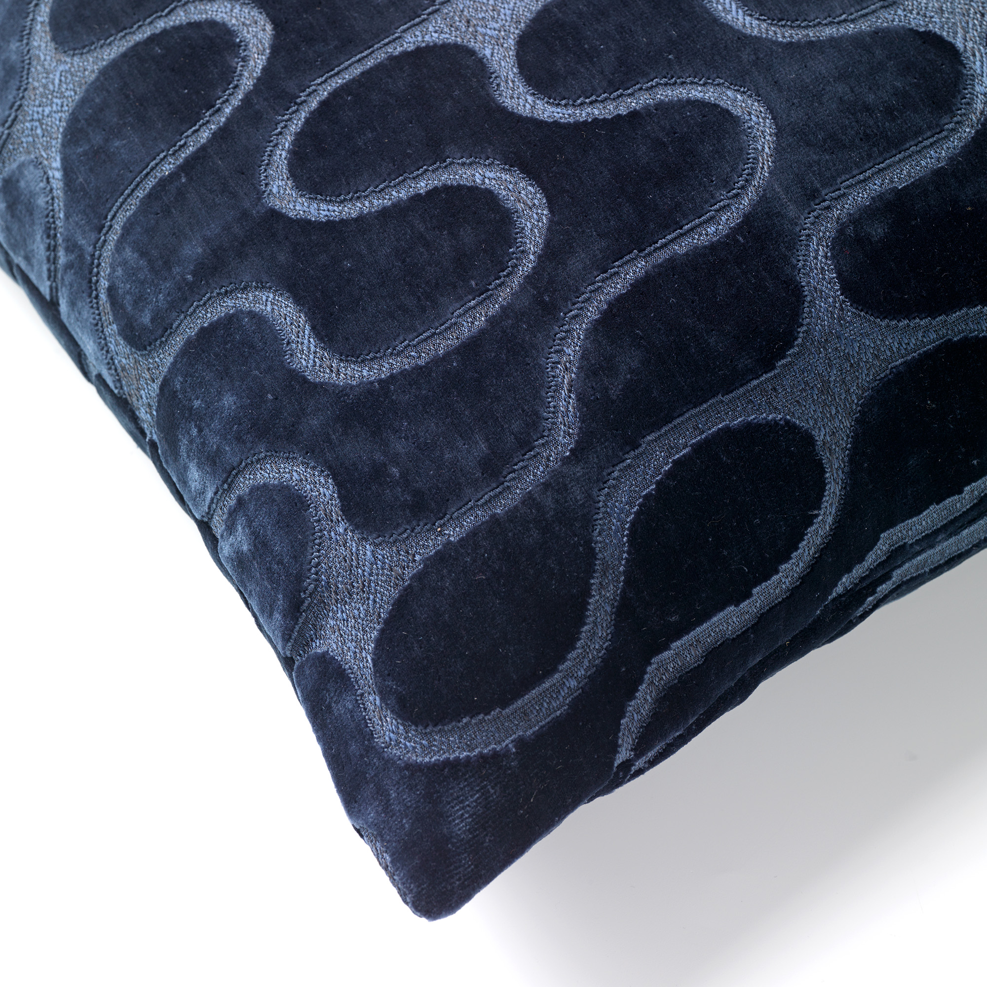 NADINE | Cushion | 45x45 cm Insignia Blue | Blue | Hoii | With luxury inner cushion