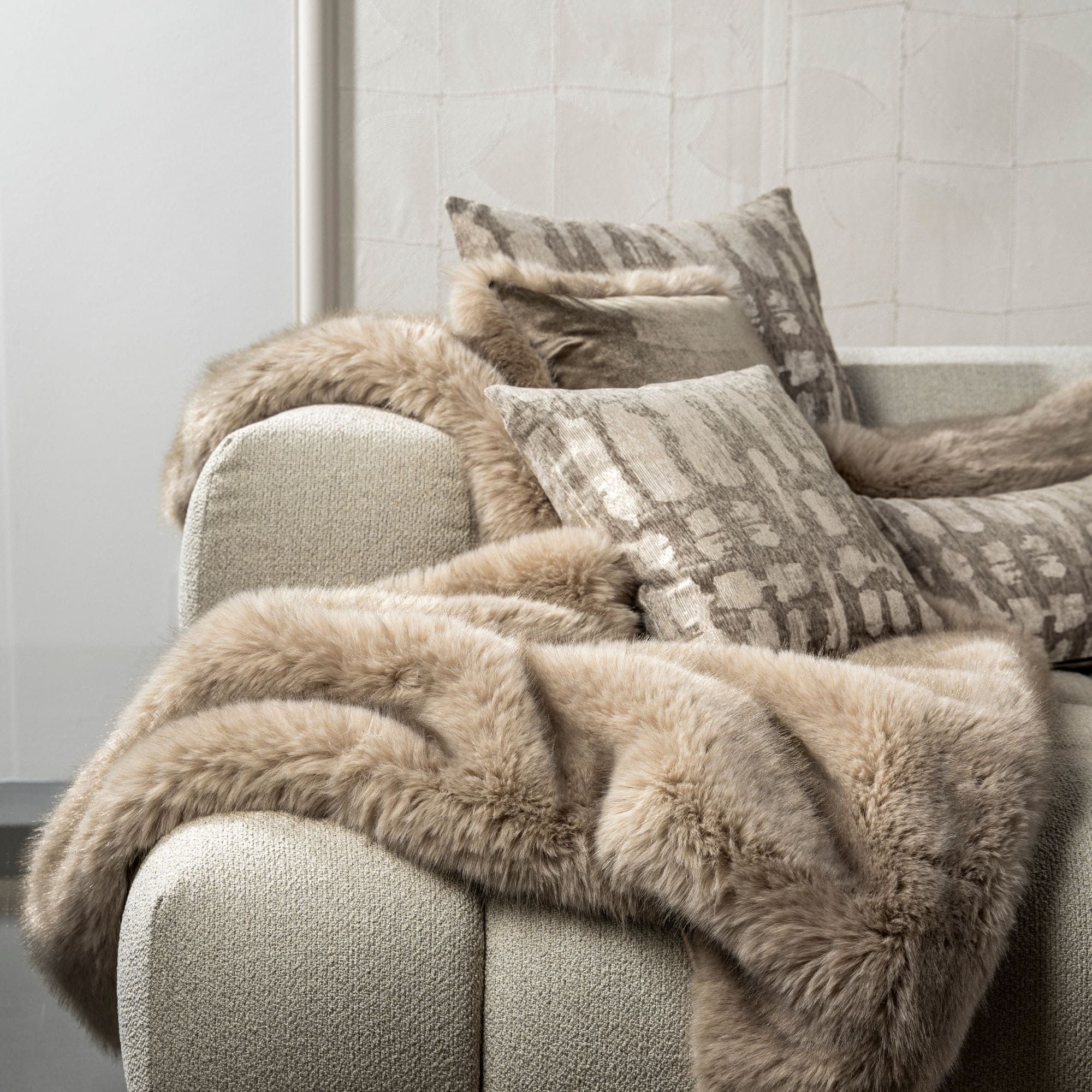 JULIETTE | plaid 140x180 cm | White Pepper | beige | Hoii