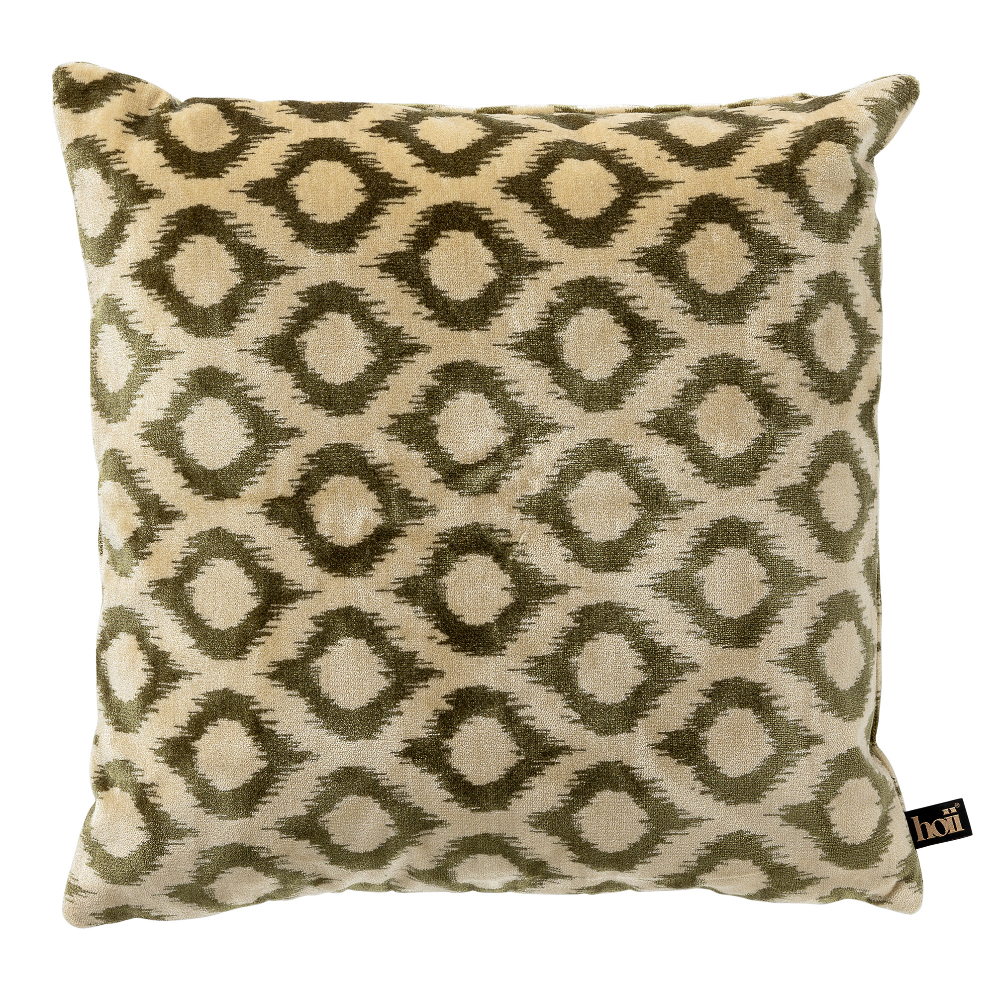LEONARDO |  Cushion |  45x45 cm Military Olive | Green | Hoii | with GRS feather filling