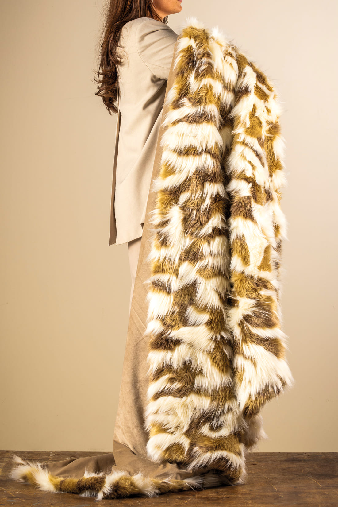 GABRIELLA | Plaid 140x180 cm | Natural | Braun | Hoii