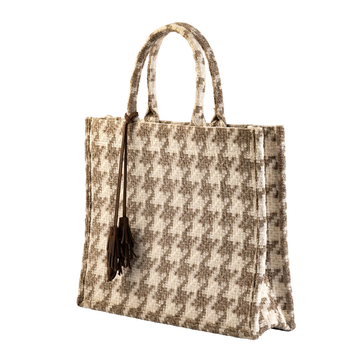 CHARLOTTE | Sac Cabas | Tote bag Natural | 43x34x13 cm | Marron | Hoii 