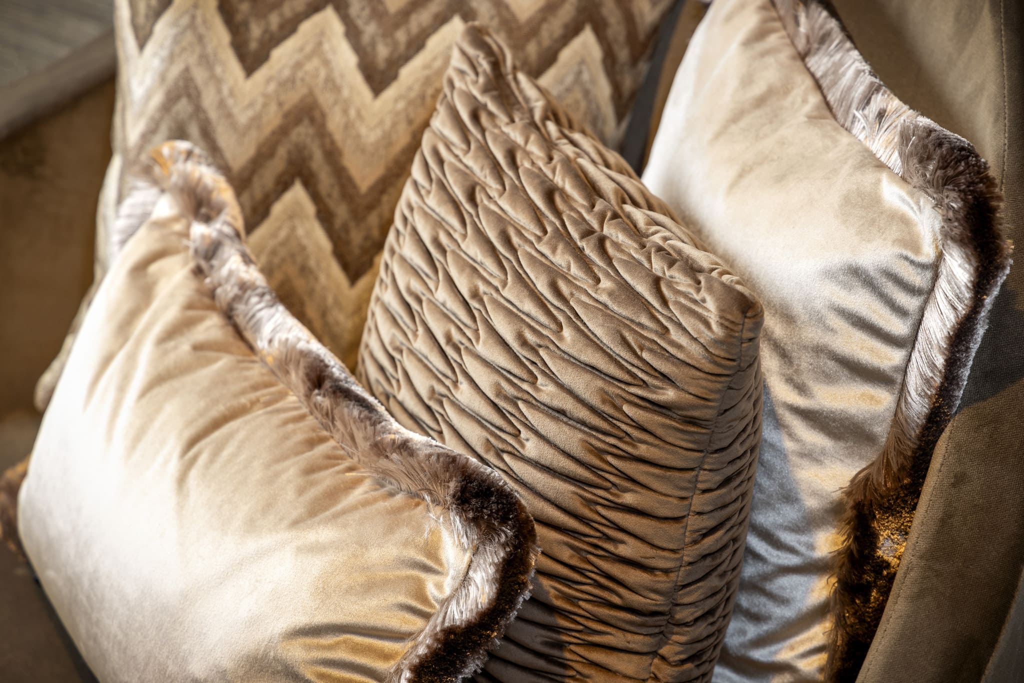 JEANETTE | Cushion 45x45 cm | Sepia Tint | Brown | Hoii