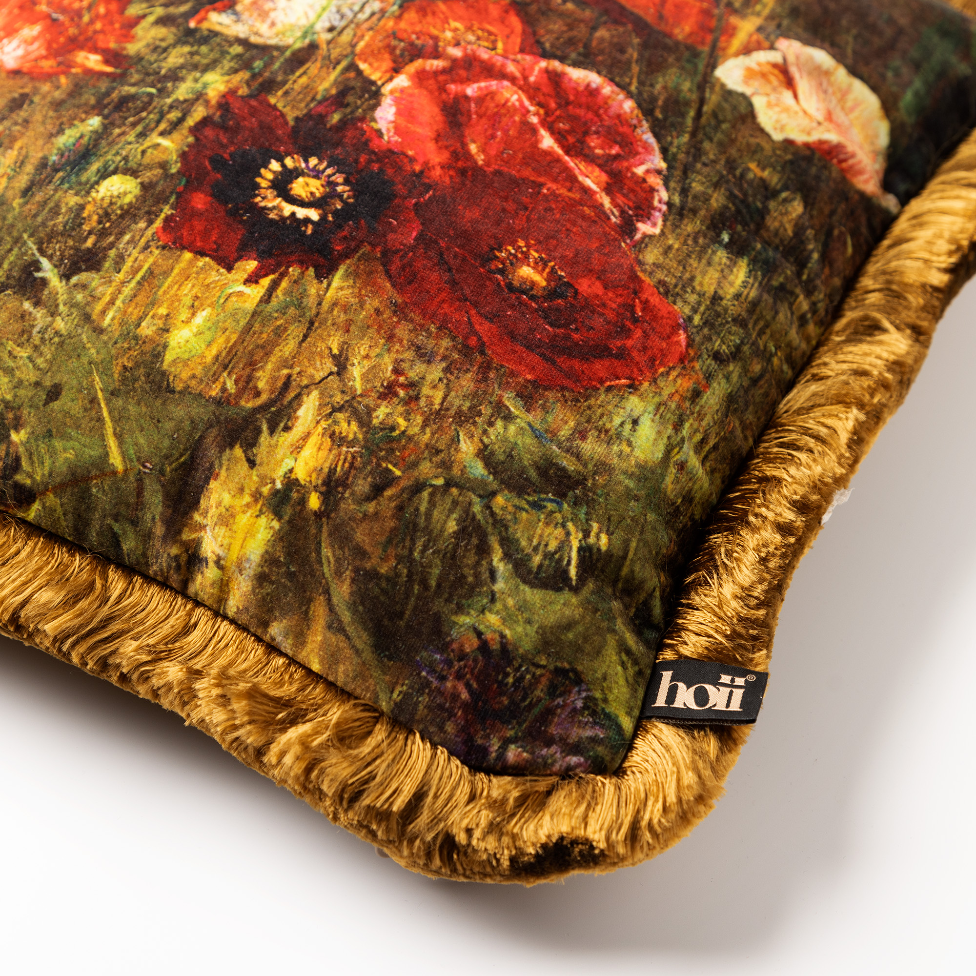 VERONA | Cushion | 45x45 cm Tobacco Brown | Brown | Velvet | Hoii | With luxury inner cushion