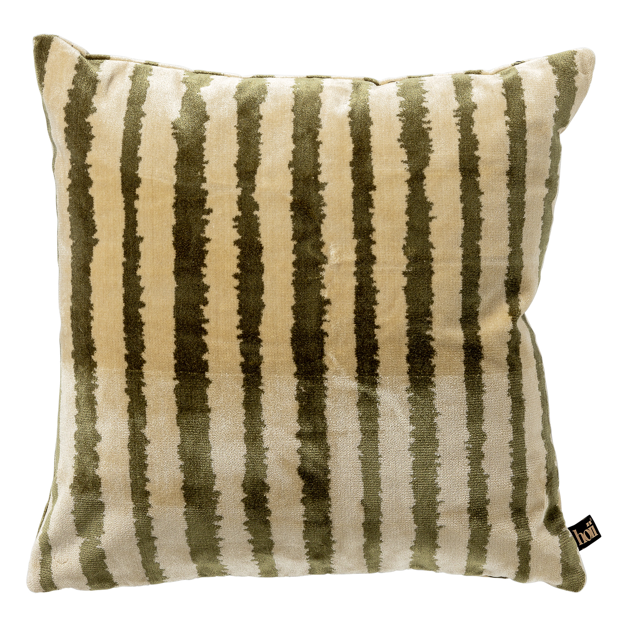LORENZO |  Cushion |  45x45 cm Military Olive | Green | Hoii | with GRS feather filling