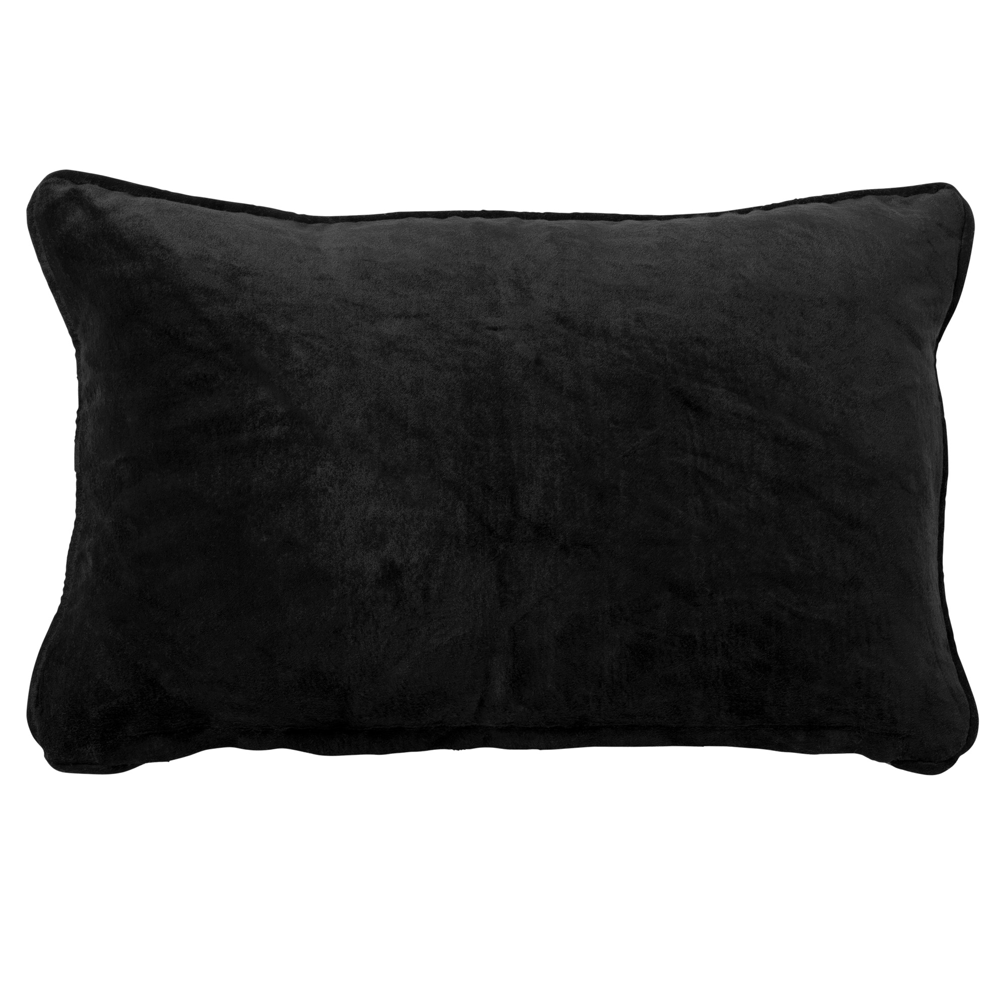 CHLOE | Coussin | 30x50 cm Raven | Noir | Velours | Hoii | Avec un rembourrage luxueux