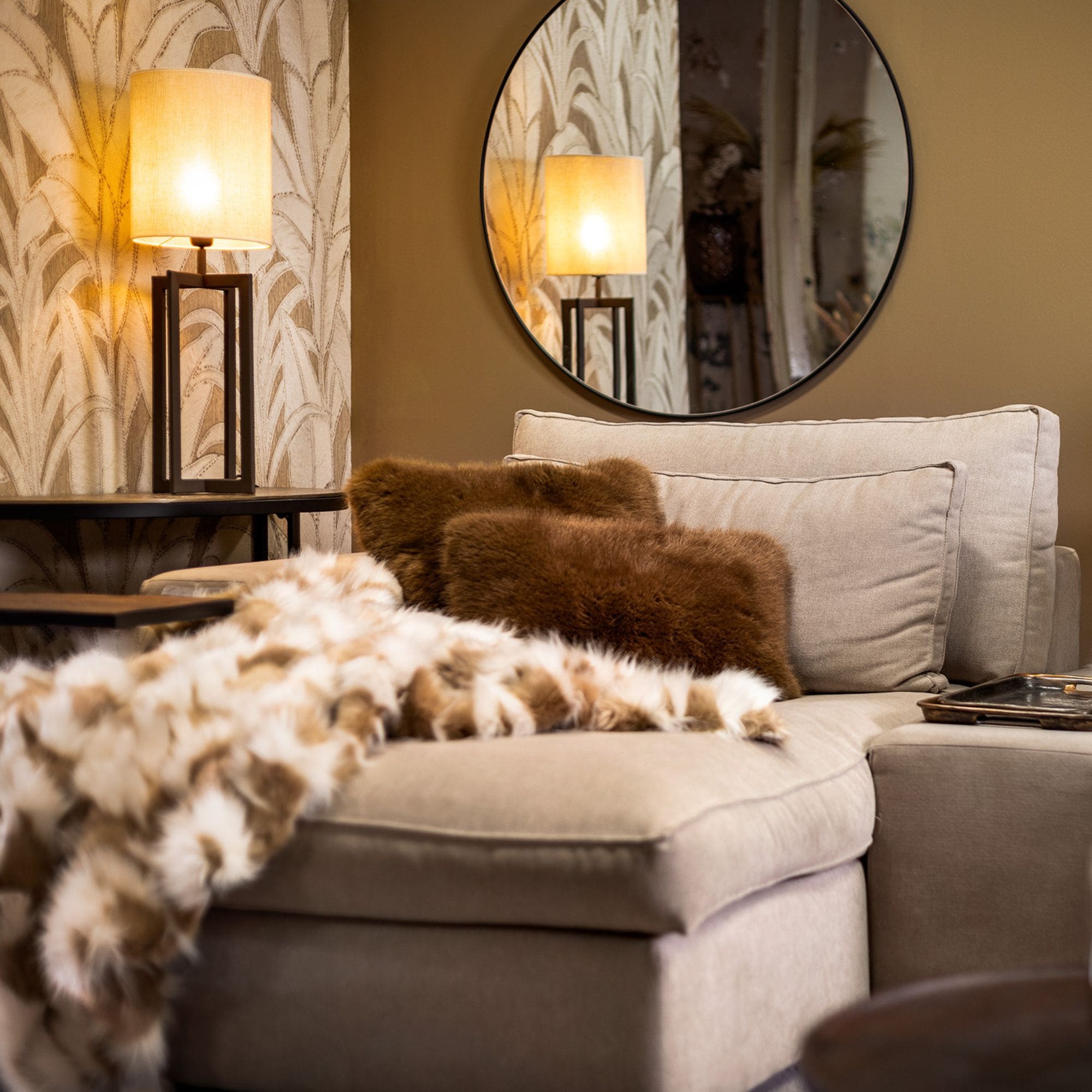 JULIA | Coussin | 30x50 cm | Otter | Marron | Hoii | Avec coussin intérieur de luxe