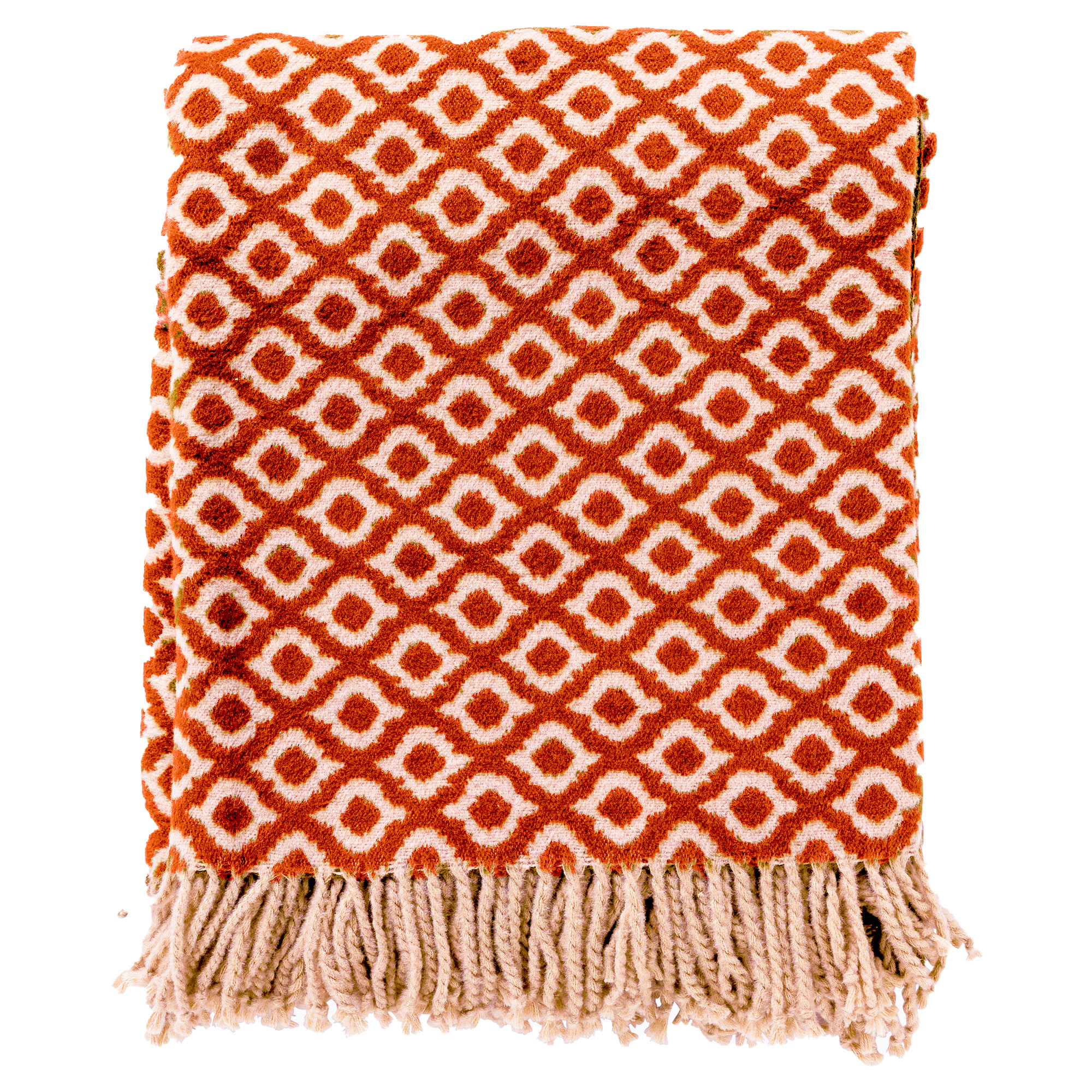 ISABELLA | Plaid 150x200 cm | Potters Clay | Oranje | Multicolor | Hoii 