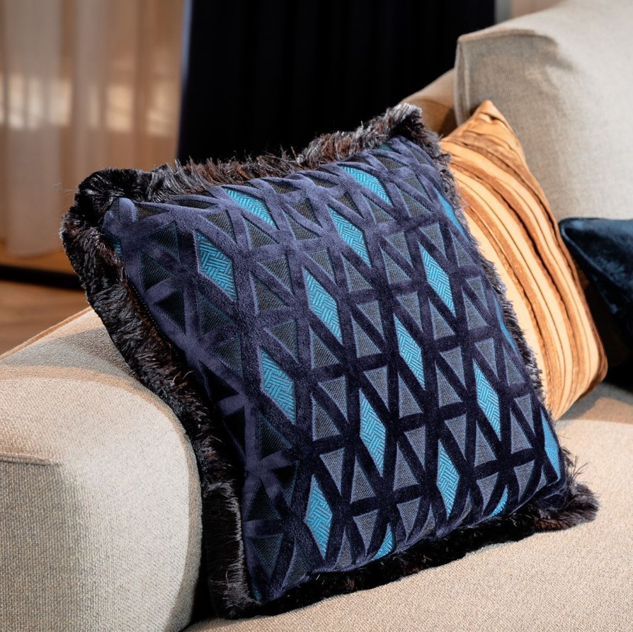 BARON | Sierkussen 45x45 cm | Insignia Blue | Blauw | Hoii | met duurzame kussenvulling