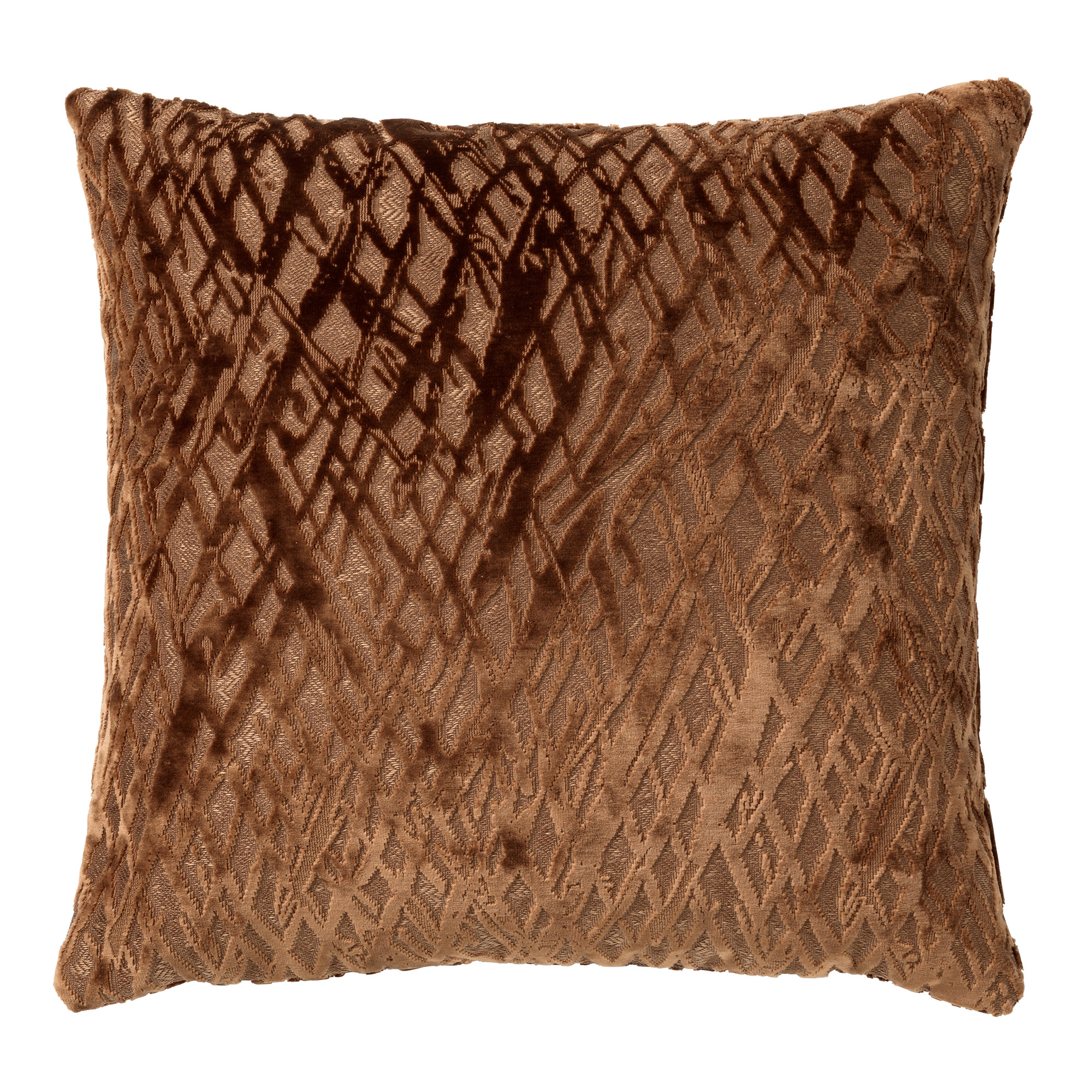 NICOLA | Coussin | 45x45 cm Tobacco Brown | Marron | Hoii | Avec un rembourrage luxueux