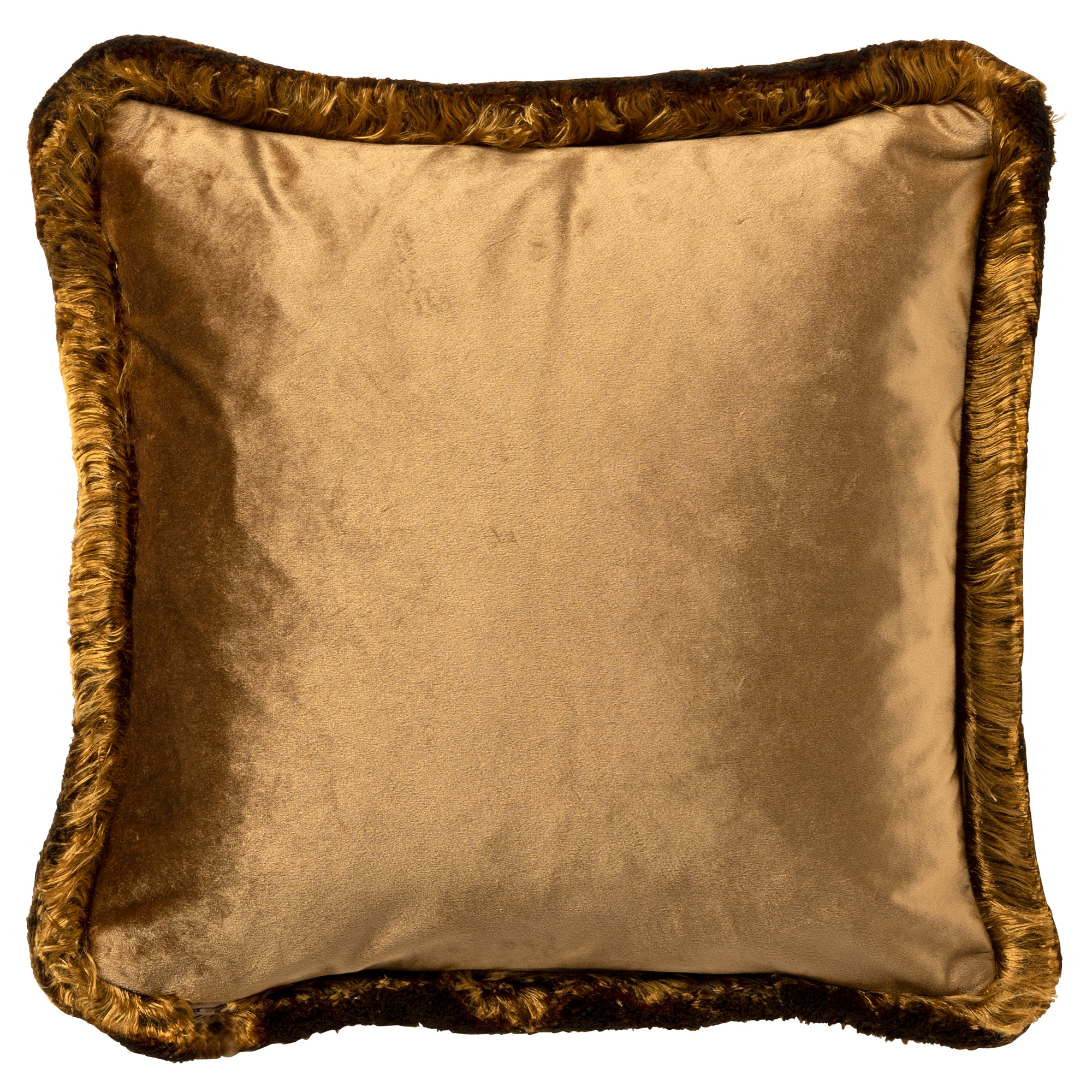 VERONA | Cushion | 45x45 cm Tobacco Brown | Brown | Velvet | Hoii | With luxury inner cushion