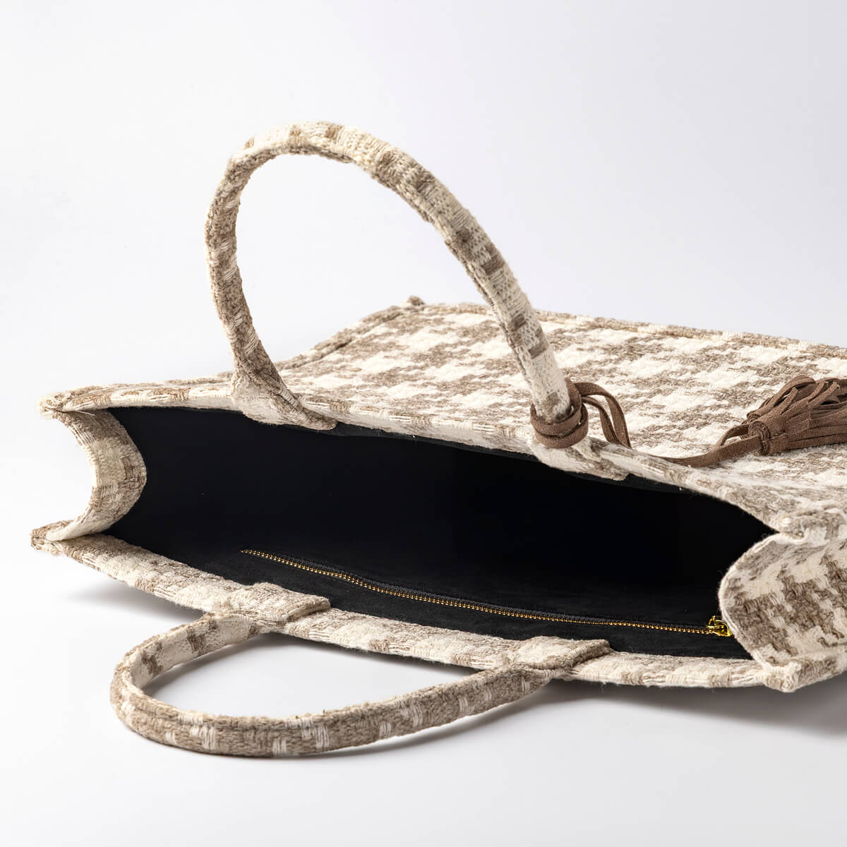 CHARLOTTE | Sac Cabas | Tote bag Natural | 43x34x13 cm | Marron | Hoii 