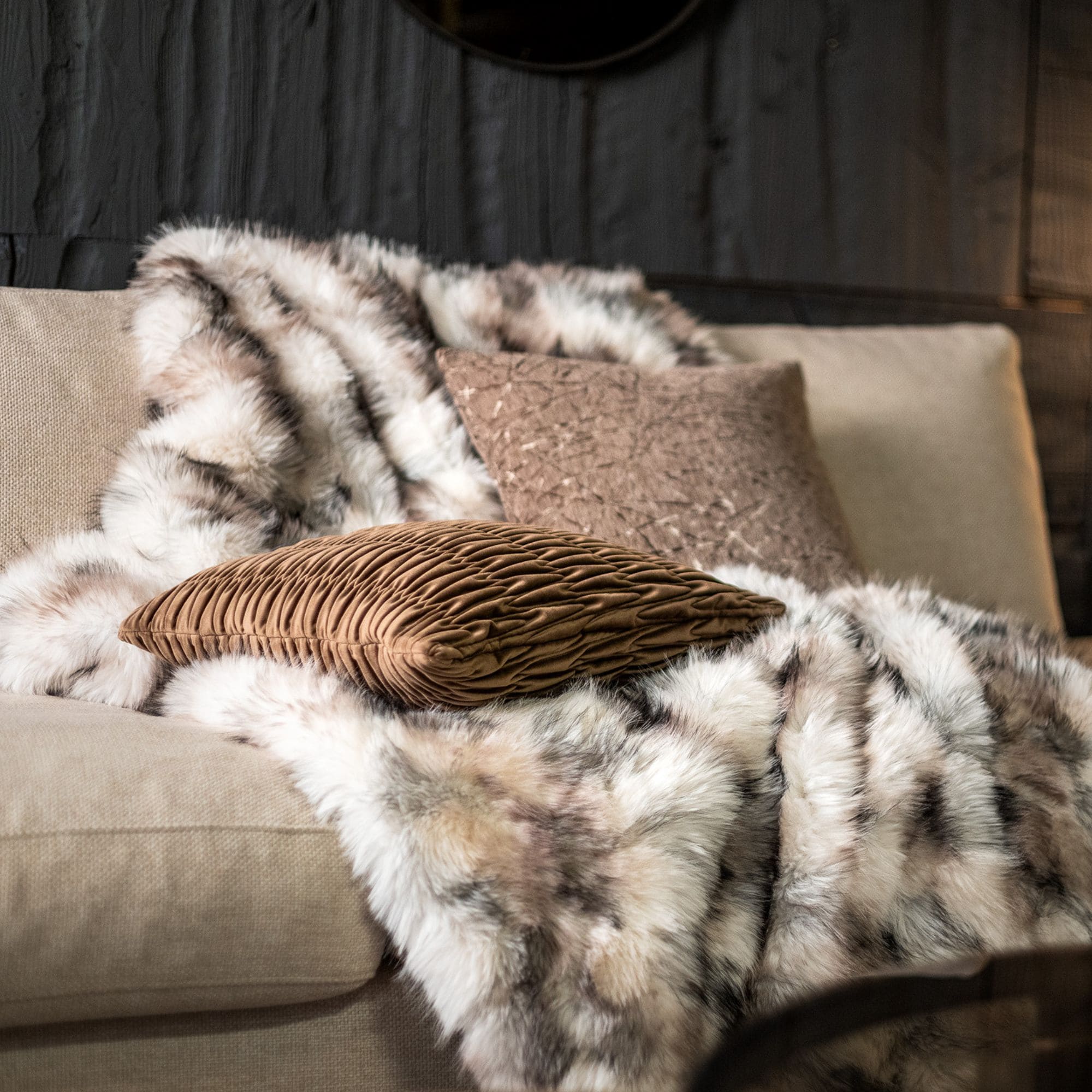 GHISLAINE | plaid 140x180 cm | Natural | bruin | Hoii