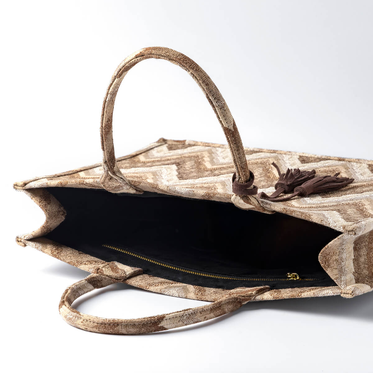 MARCELLO | Tote-bag | Shopper Pumice stone | 43x34x13 cm | Bruin | Hoii 