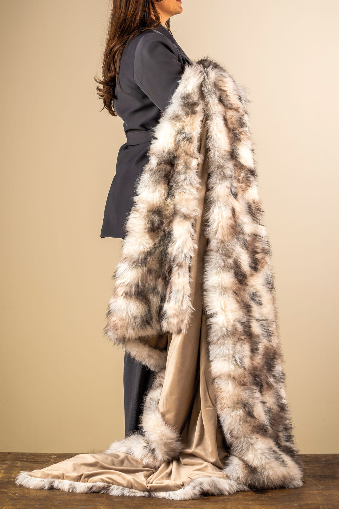 GHISLAINE | Plaid 140x180 cm | Natural | Marron | Hoii 
