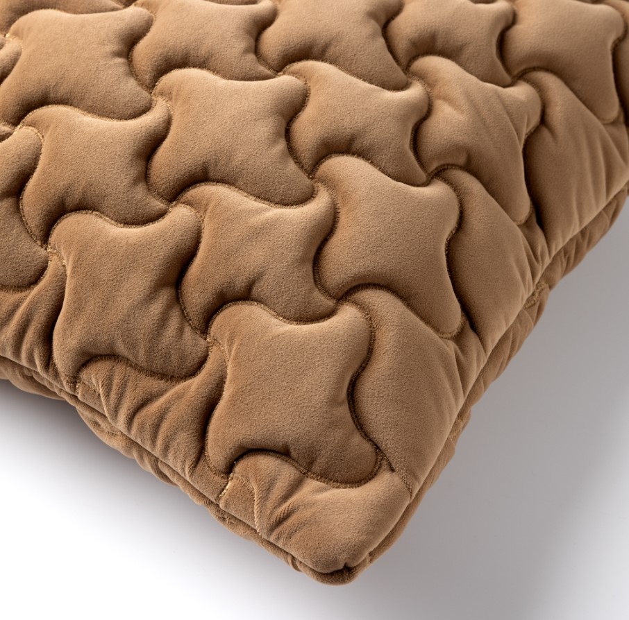 AMELIE | Sierkussen 45x45 cm | Tobacco Brown | Bruin | Hoii | met duurzame kussenvulling