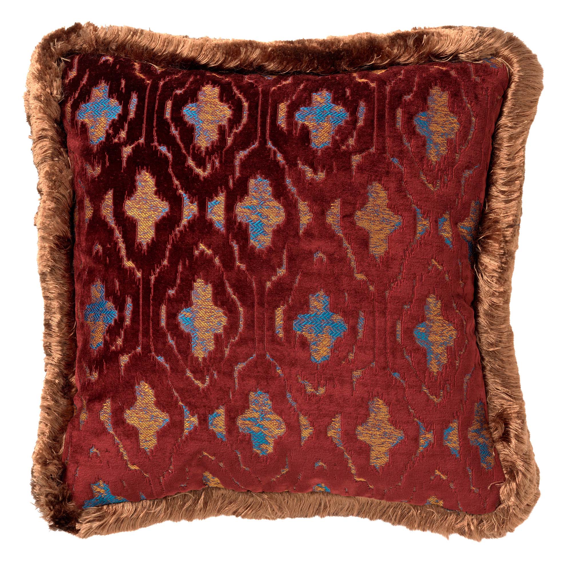BIJOU | Sierkussen |  45x45 cm Merlot | Rood | Hoii |  met GRS verenvulling