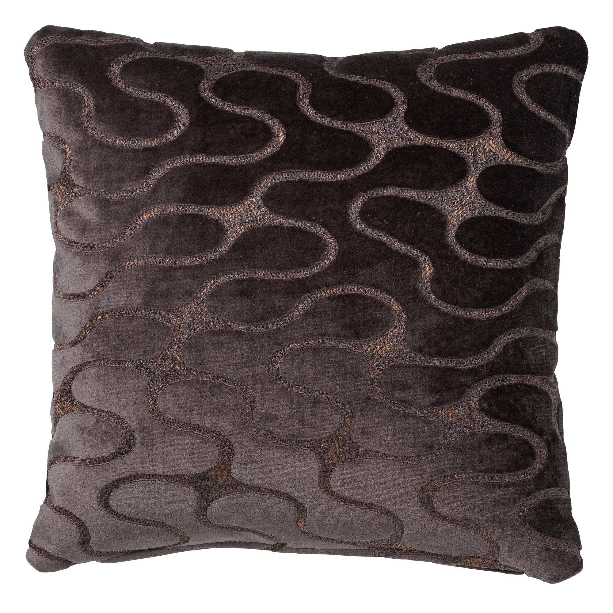 JEAN | Coussin | 45x45 cm Ganache | Marron | Hoii | Avec un rembourrage luxueux