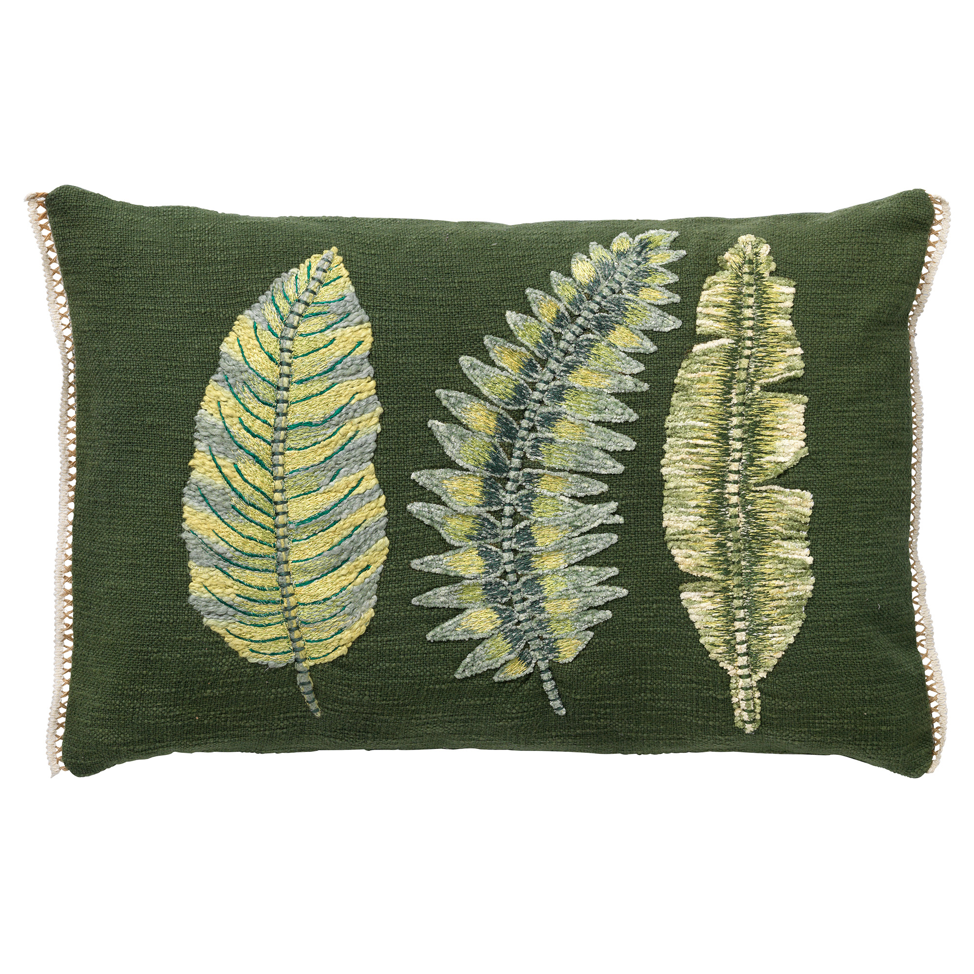 FERNANDO | Cushion | 40x60 cm Chive | Green | Hoii | With luxury inner cushion