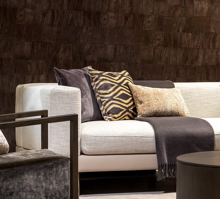 CELESTE | Cushion 45x45 cm | Charcoal Gray | Anthracite | Hoii | with durable cushion filling