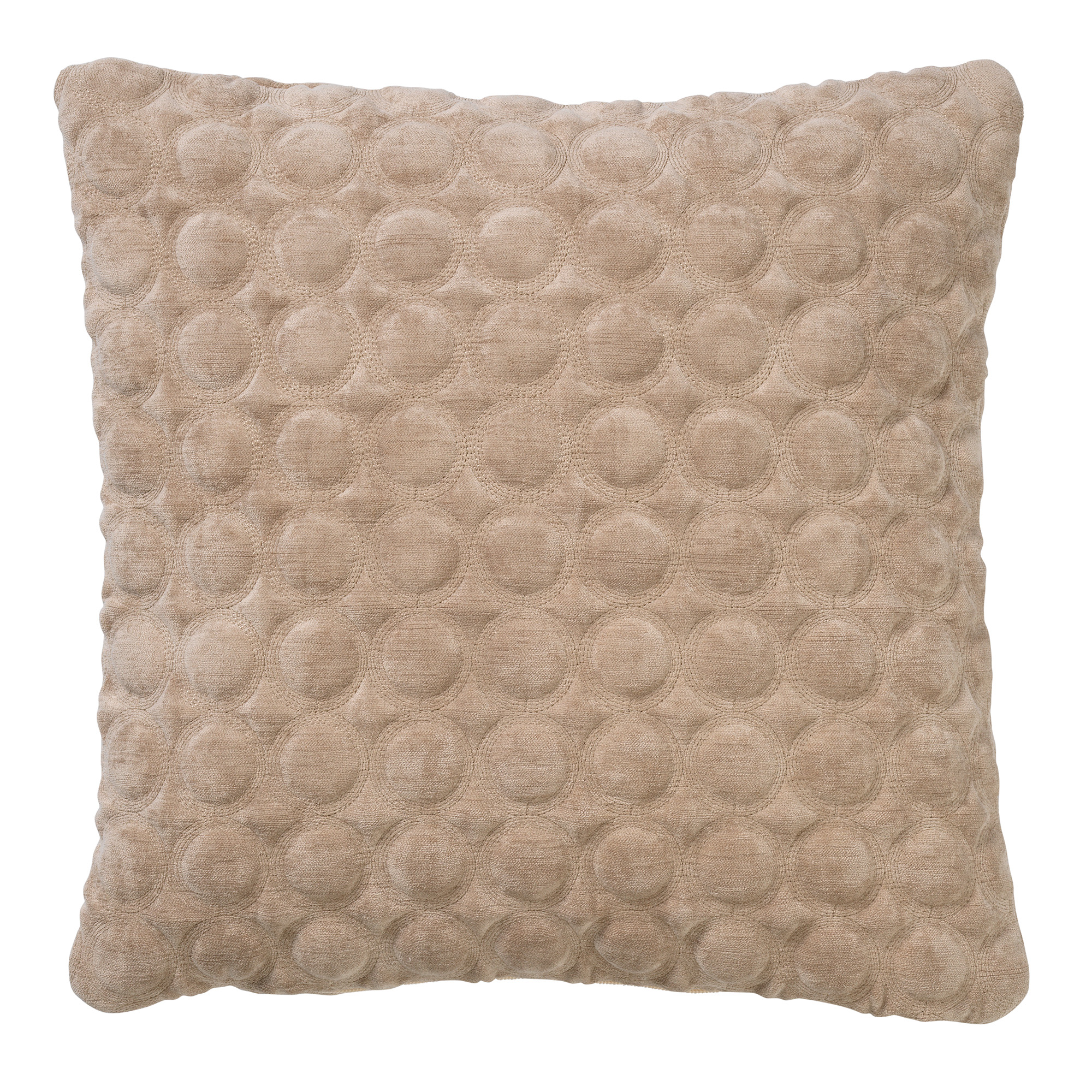 ADRIANE | Sierkussen | 45x45 cm Pumice Stone | Beige | Hoii | met duurzame kussenvulling