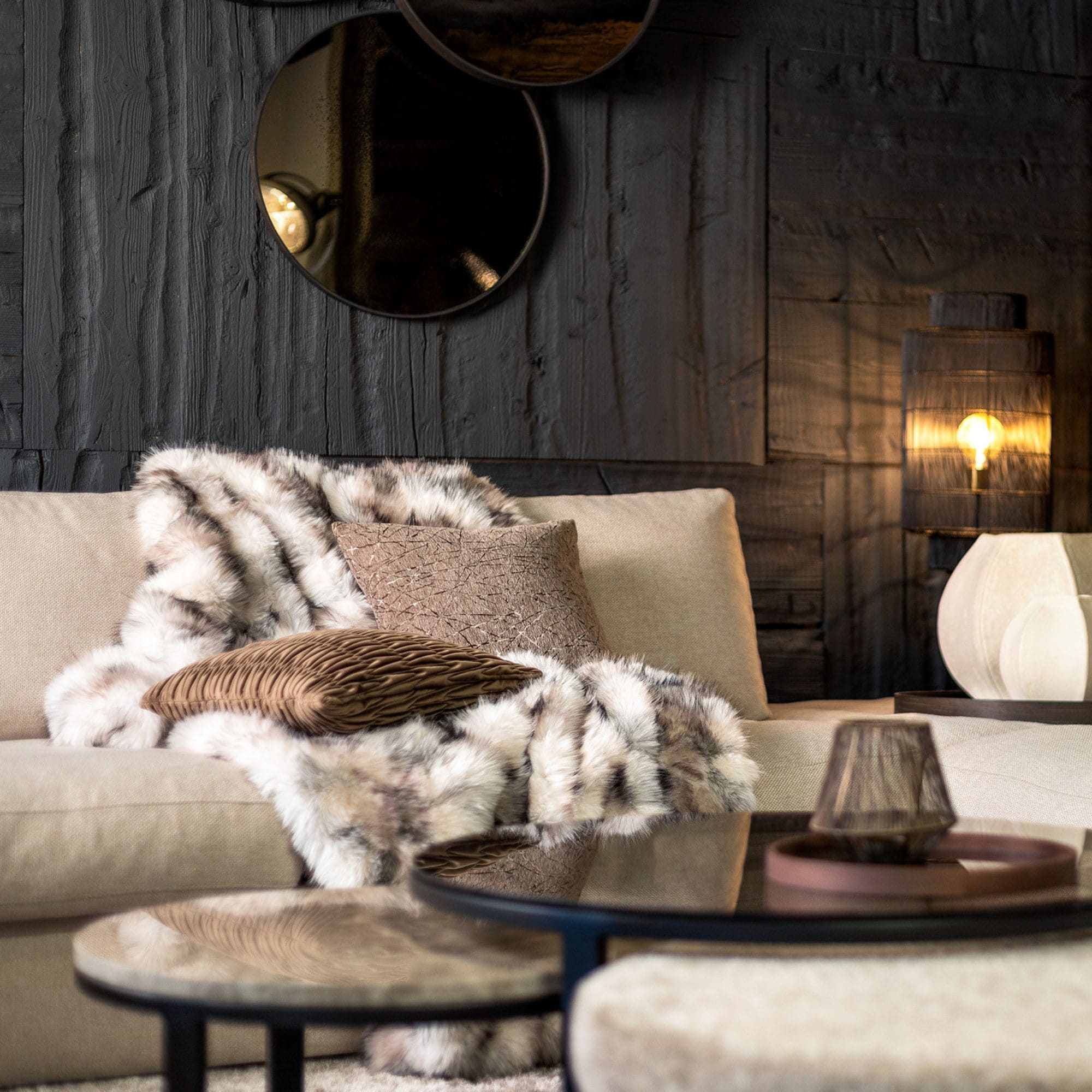 GHISLAINE | plaid 140x180 cm | Natural | bruin | Hoii