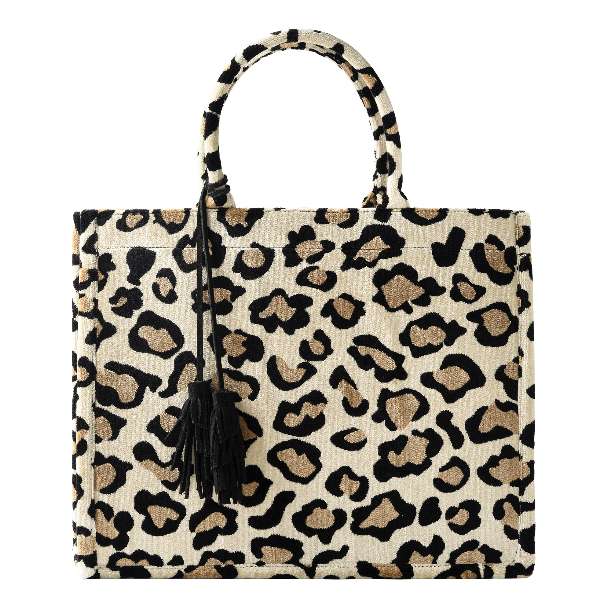 EVITA | Tote bag | Shopper | 43x34x13 cm | Pumice Stone | Beige | Multicolor |  Hoii 