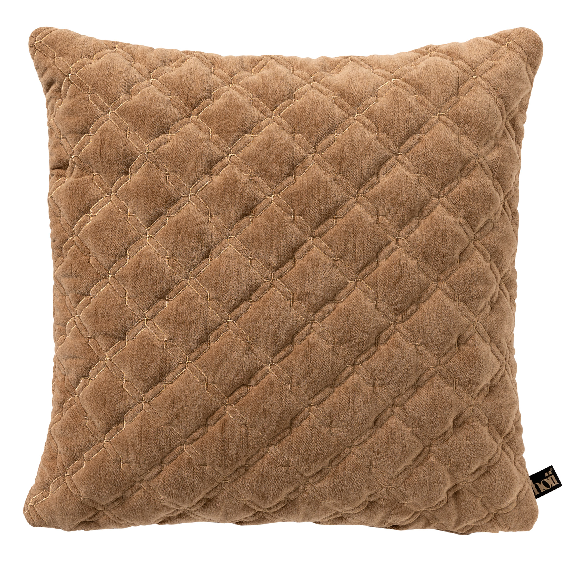 ADELE | Coussin | 45x45 cm Tobacco Brown | Marron | Hoii | Avec un rembourrage luxueux