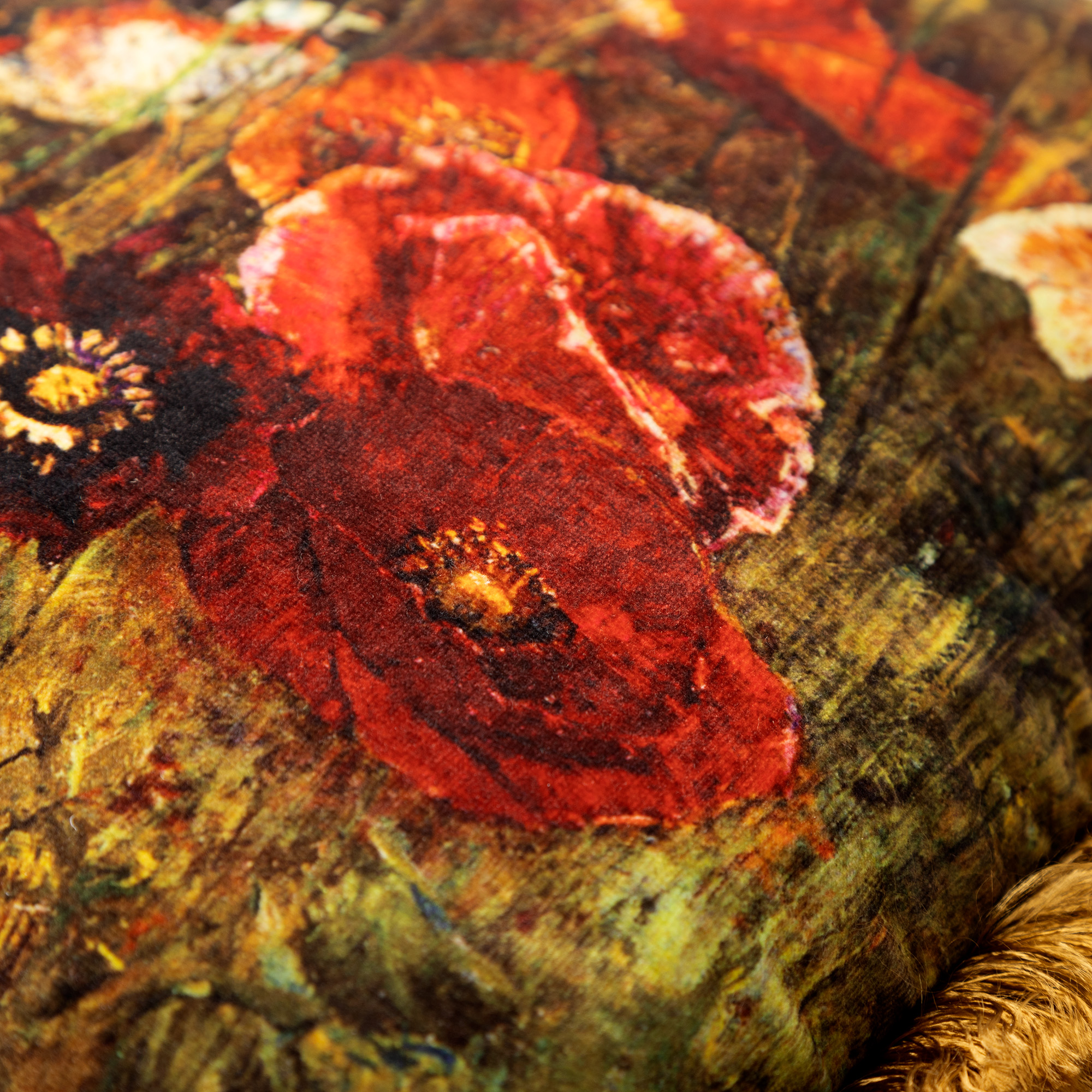 VERONA | Coussin | 45x45 cm Tobacco Brown | Marron | Velours | Hoii | Avec un rembourrage luxueux