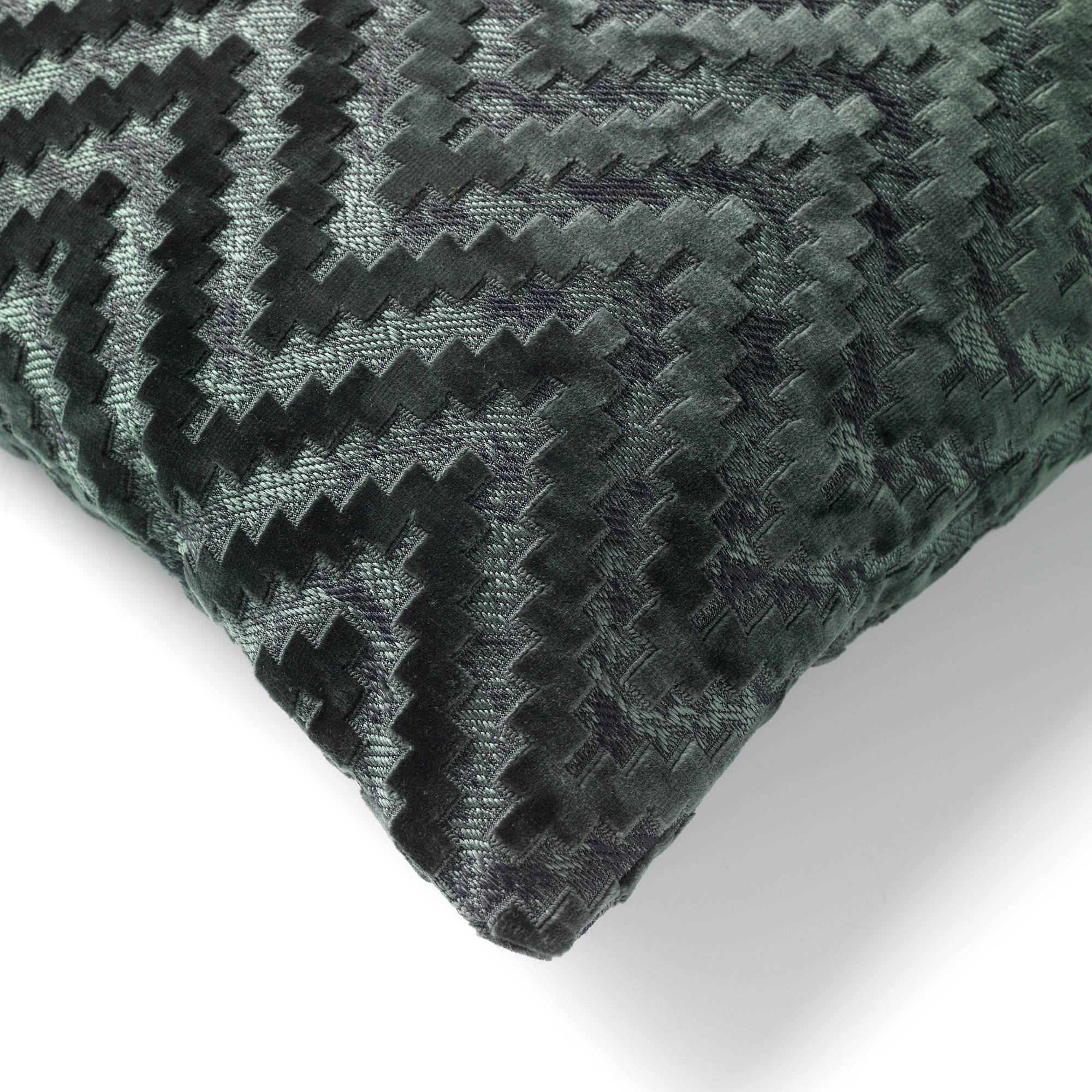 NANCY | Coussin | 45x45 cm Mountain View | Vert | Hoii | Avec un rembourrage luxueux