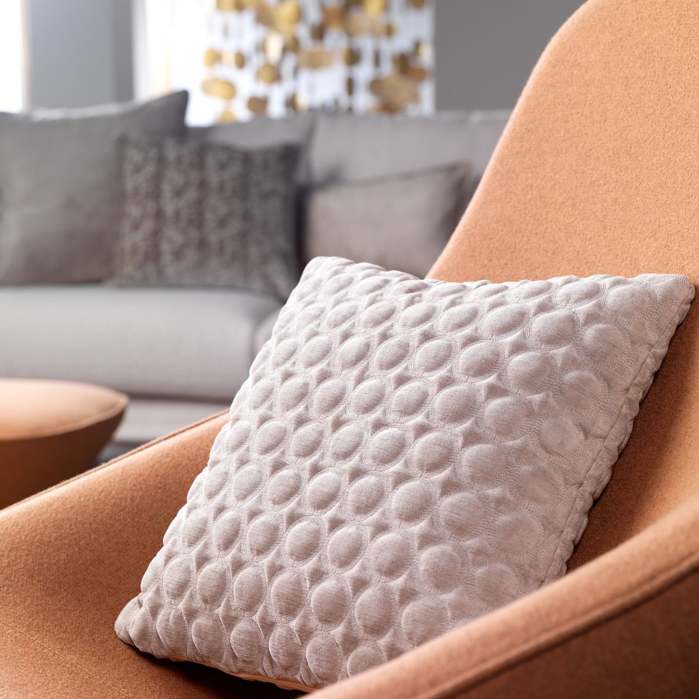 ADRIANE | Coussin | 45x45 cm Pumice Stone | Beige | Hoii | Avec un rembourrage luxueux