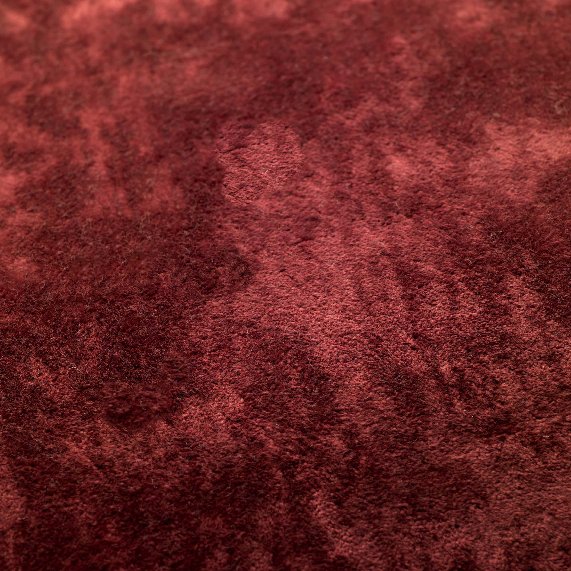 CHLOE | Coussin | 50x50 cm Merlot | Rouge | Hoii | Avec un rembourrage luxueux