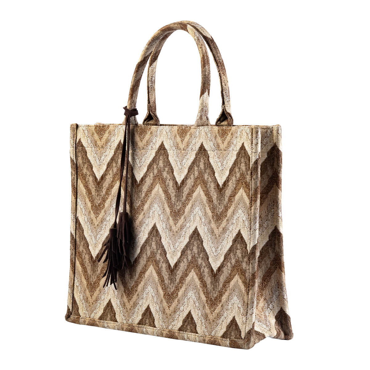 MARCELLO | Tote-bag | Shopper Pumice stone | 43x34x13 cm | Bruin | Hoii 