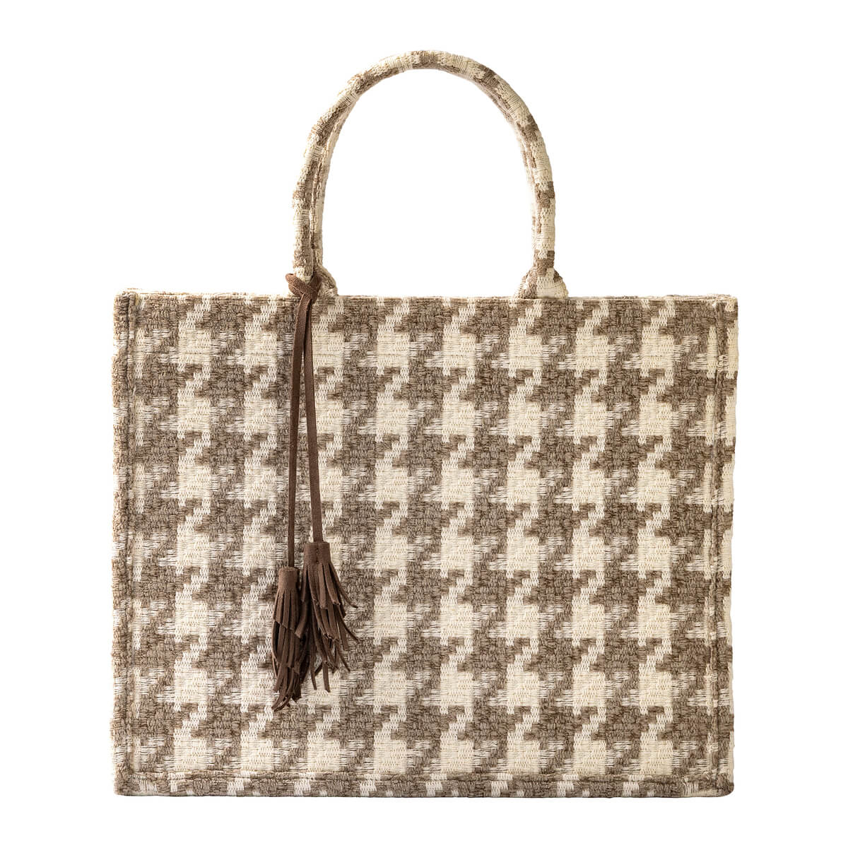 CHARLOTTE | Sac Cabas | Tote bag Natural | 43x34x13 cm | Marron | Hoii 