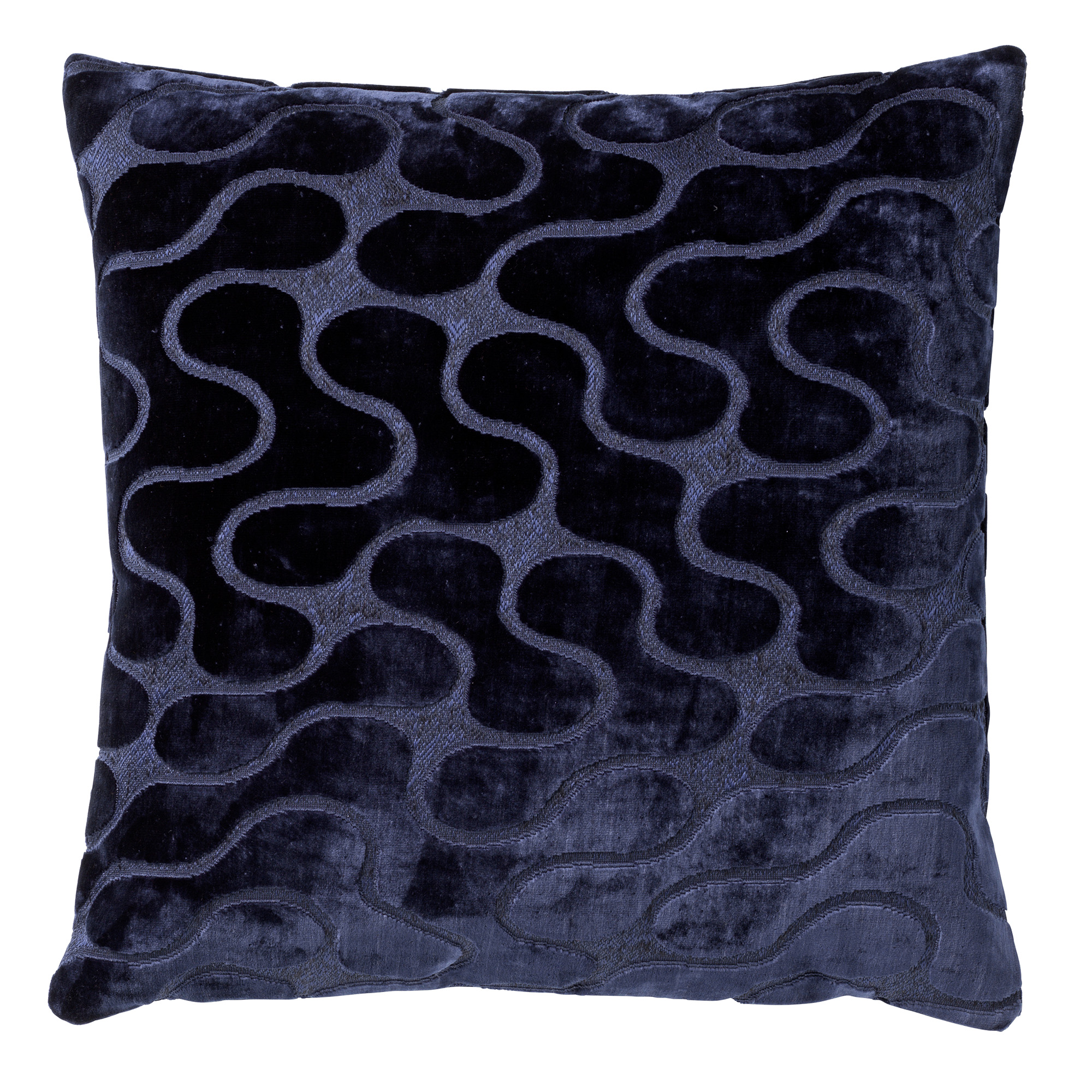 NADINE | Cushion | 45x45 cm Insignia Blue | Blue | Hoii | With luxury inner cushion