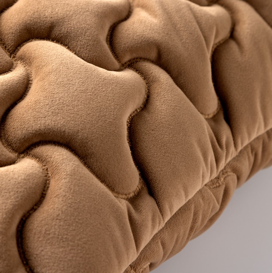 AMELIE | Sierkussen 45x45 cm | Tobacco Brown | Bruin | Hoii | met duurzame kussenvulling