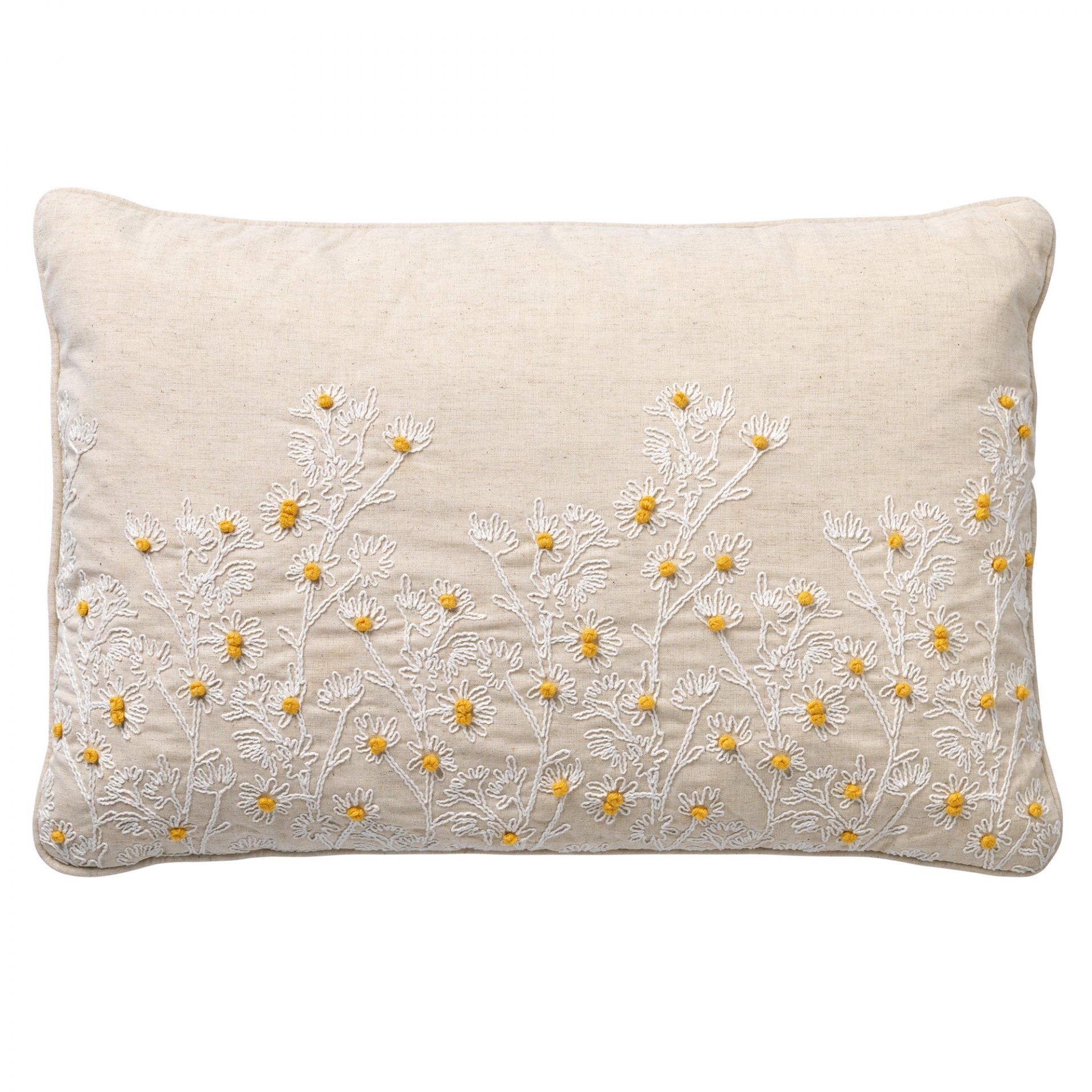 CAMILLA | Cushion | 40x60 cm Pumice Stone | Beige | Floral print | Hoii | With luxury inner cushion