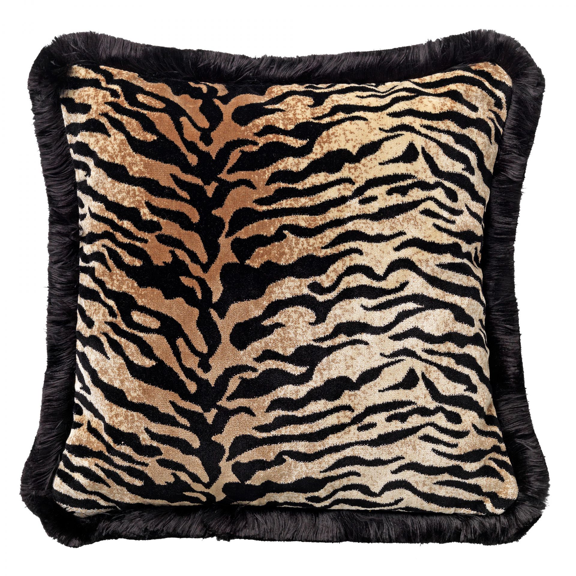 ELEONORA | Coussin | 45x45 cm Pumice Stone | Beige | Velours | Hoii | Avec un rembourrage luxueux