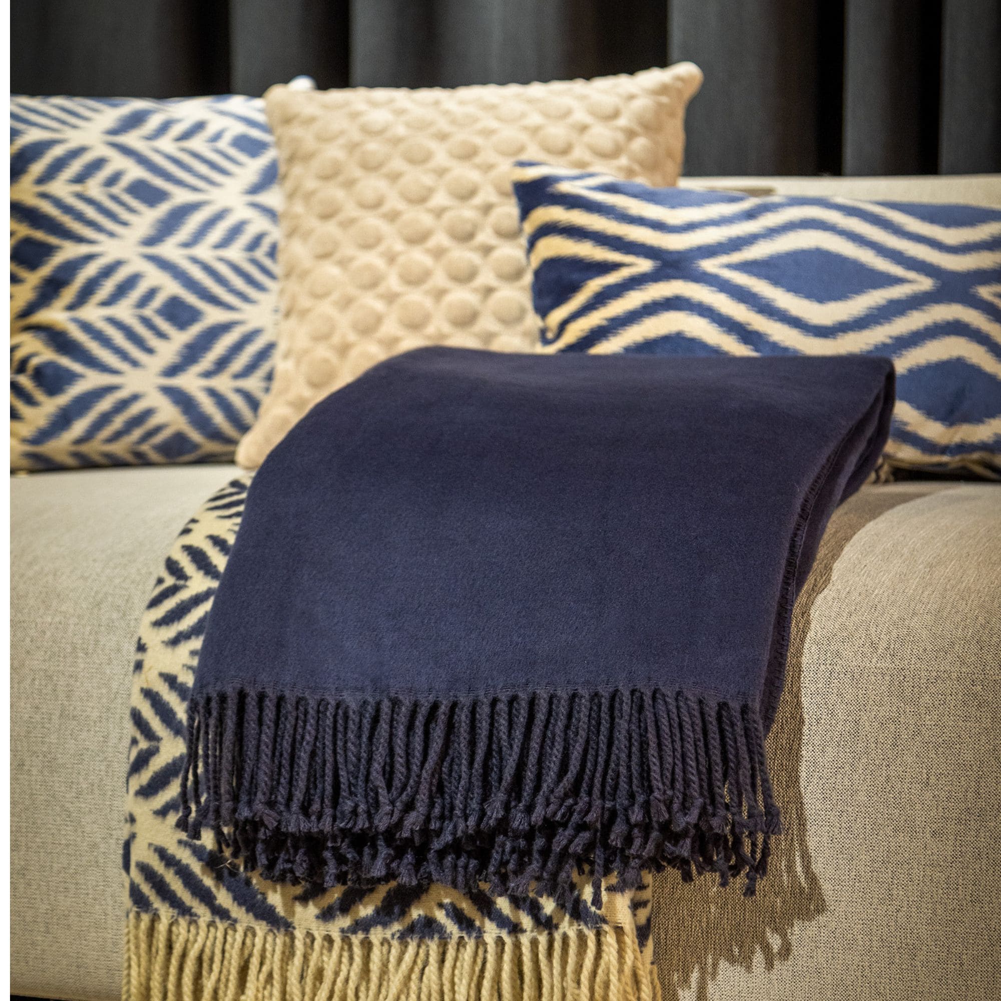 ANNABELLA | Plaid 150x200 cm | Insignia Blue | Bleu | Hoii