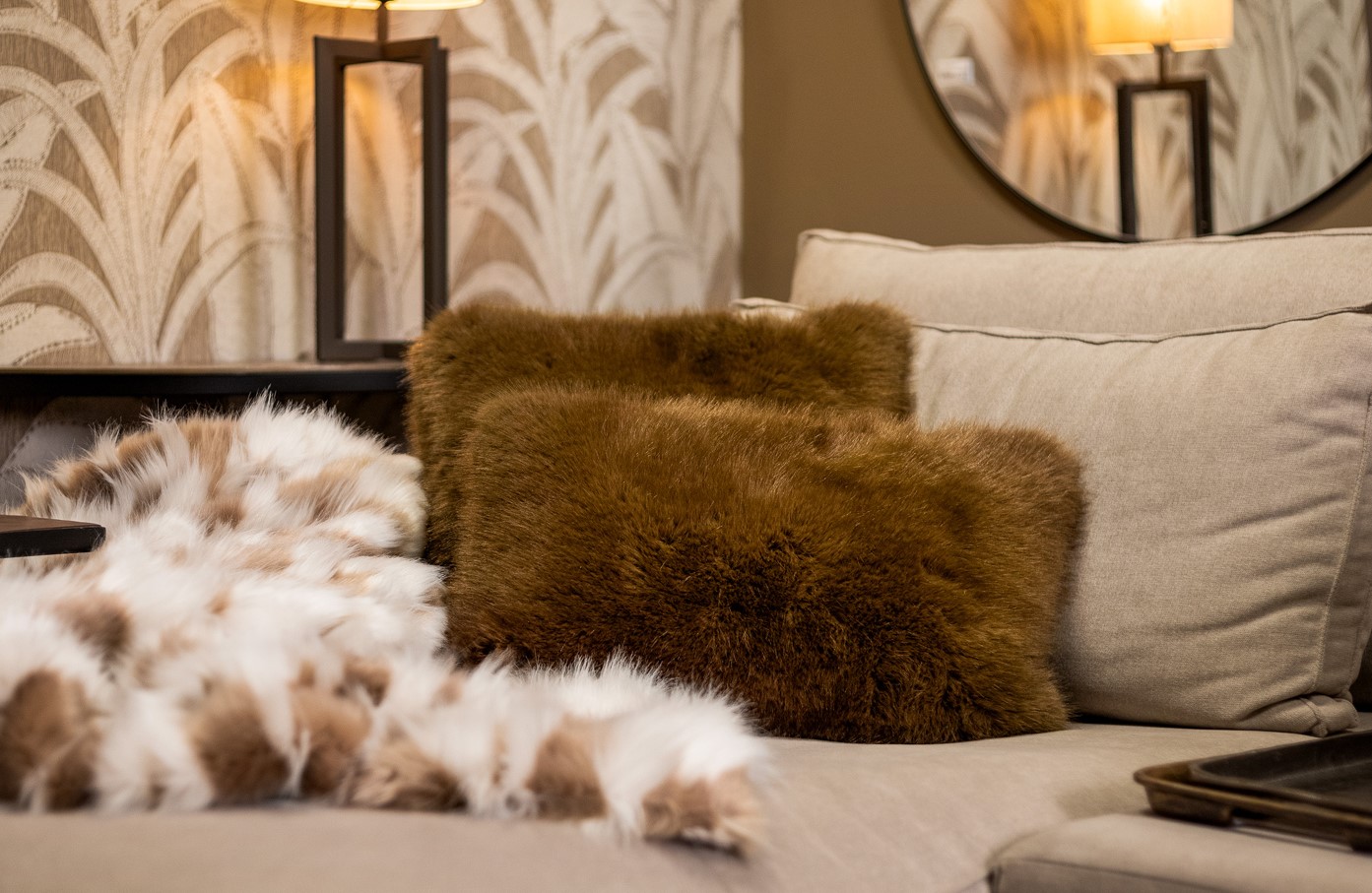 GABRIELLA | Plaid 140x180 cm | Natural | Bruin | Hoii