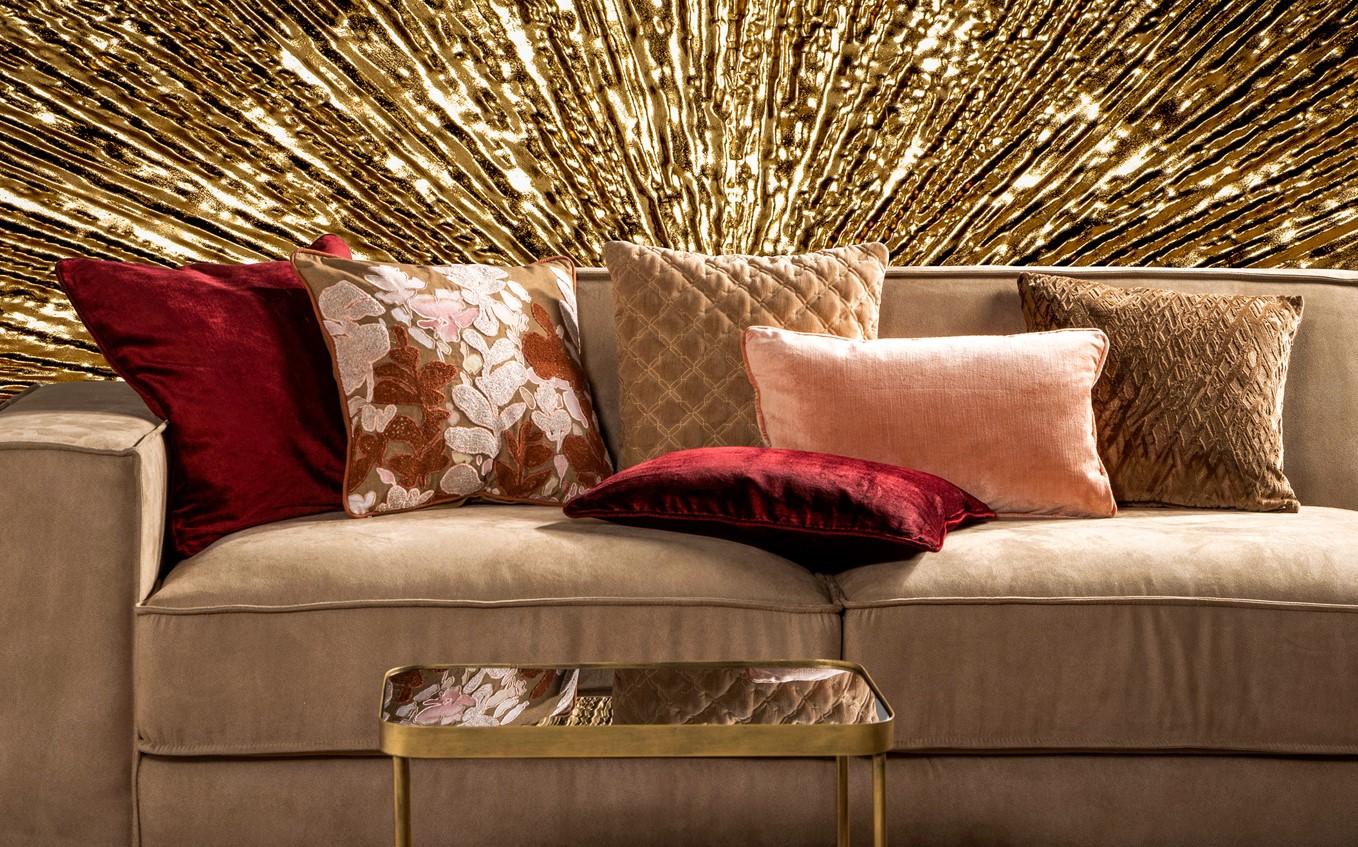 ADELE | Coussin | 45x45 cm Tobacco Brown | Marron | Hoii | Avec un rembourrage luxueux