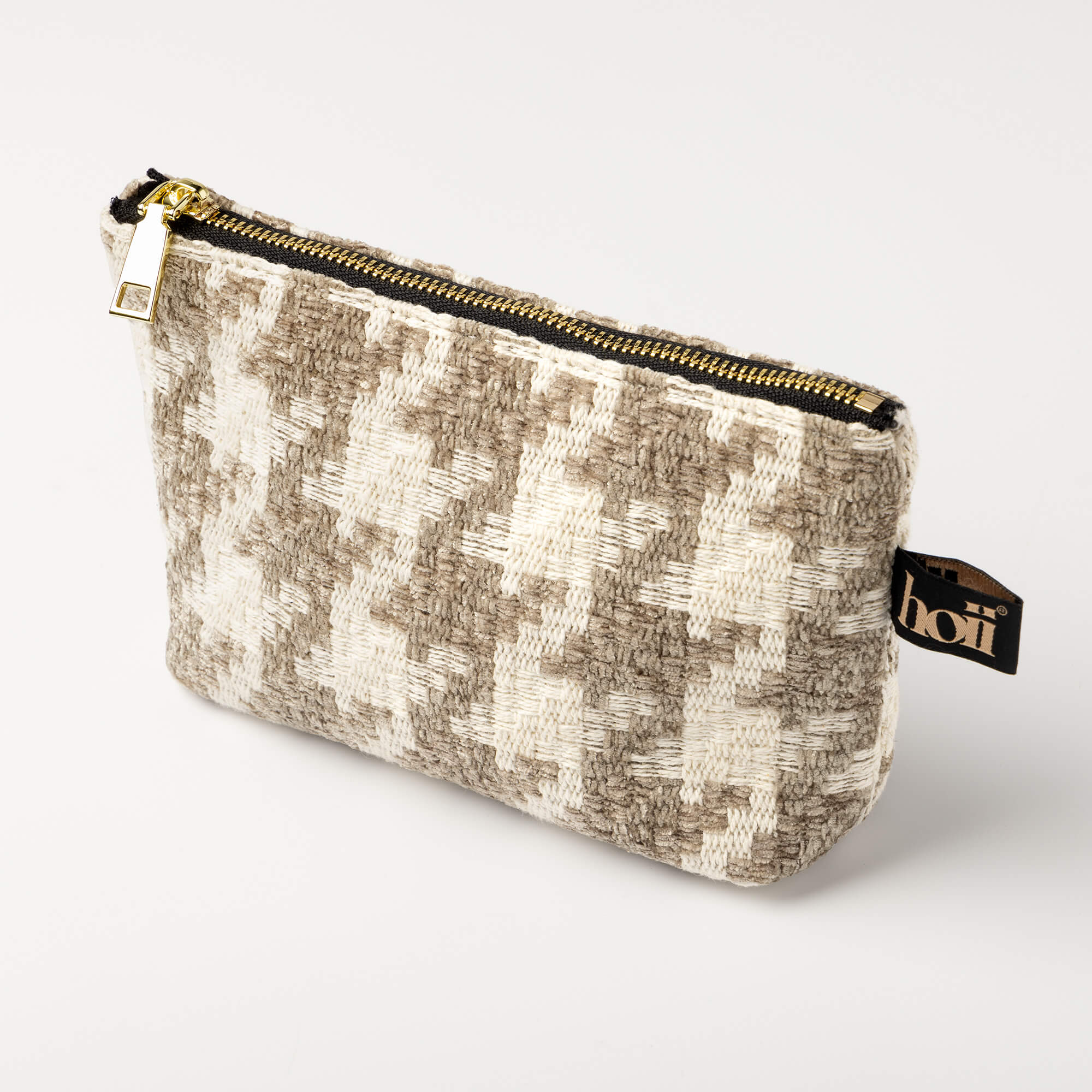CHARLOTTE | Cosmetic bag | 23x12,5x6,5 cm | Natural | Bruin | Hoii 