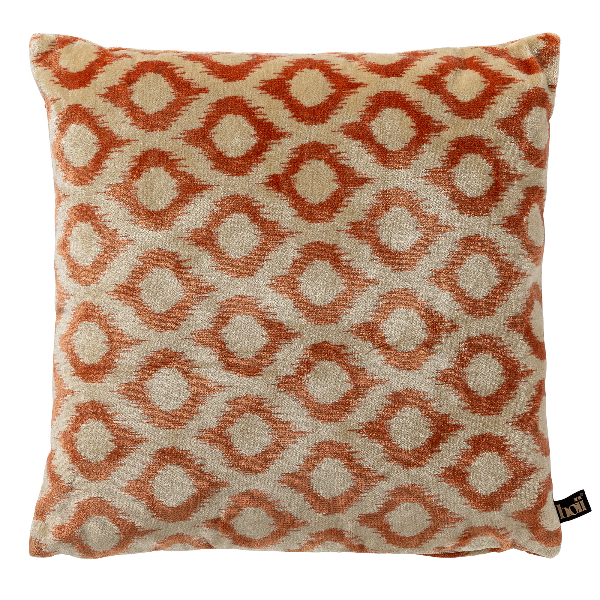 LEONARDO |  Cushion |  45x45 cm Potters Clay | Orange | Hoii | with GRS feather filling