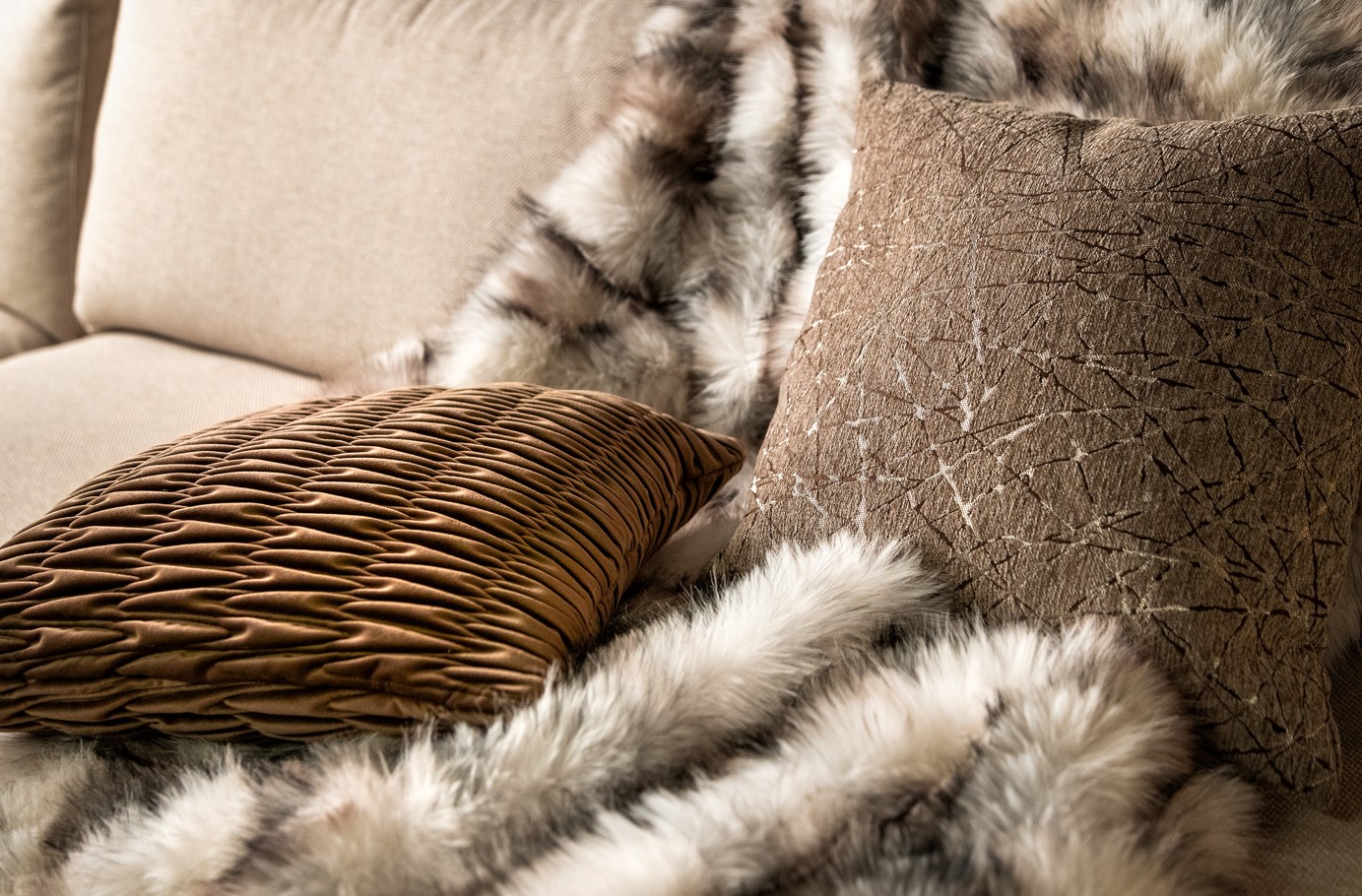 GHISLAINE | Plaid 140x180 cm | Natural | Bruin | Hoii